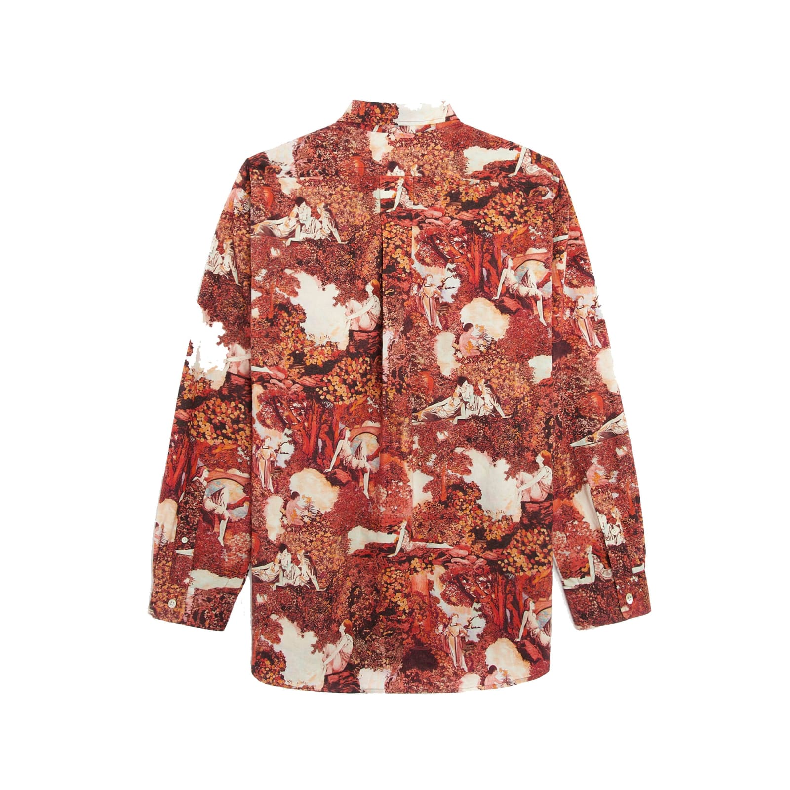 Shop Kenzo Dreamers Print Cotton Shirt In Red