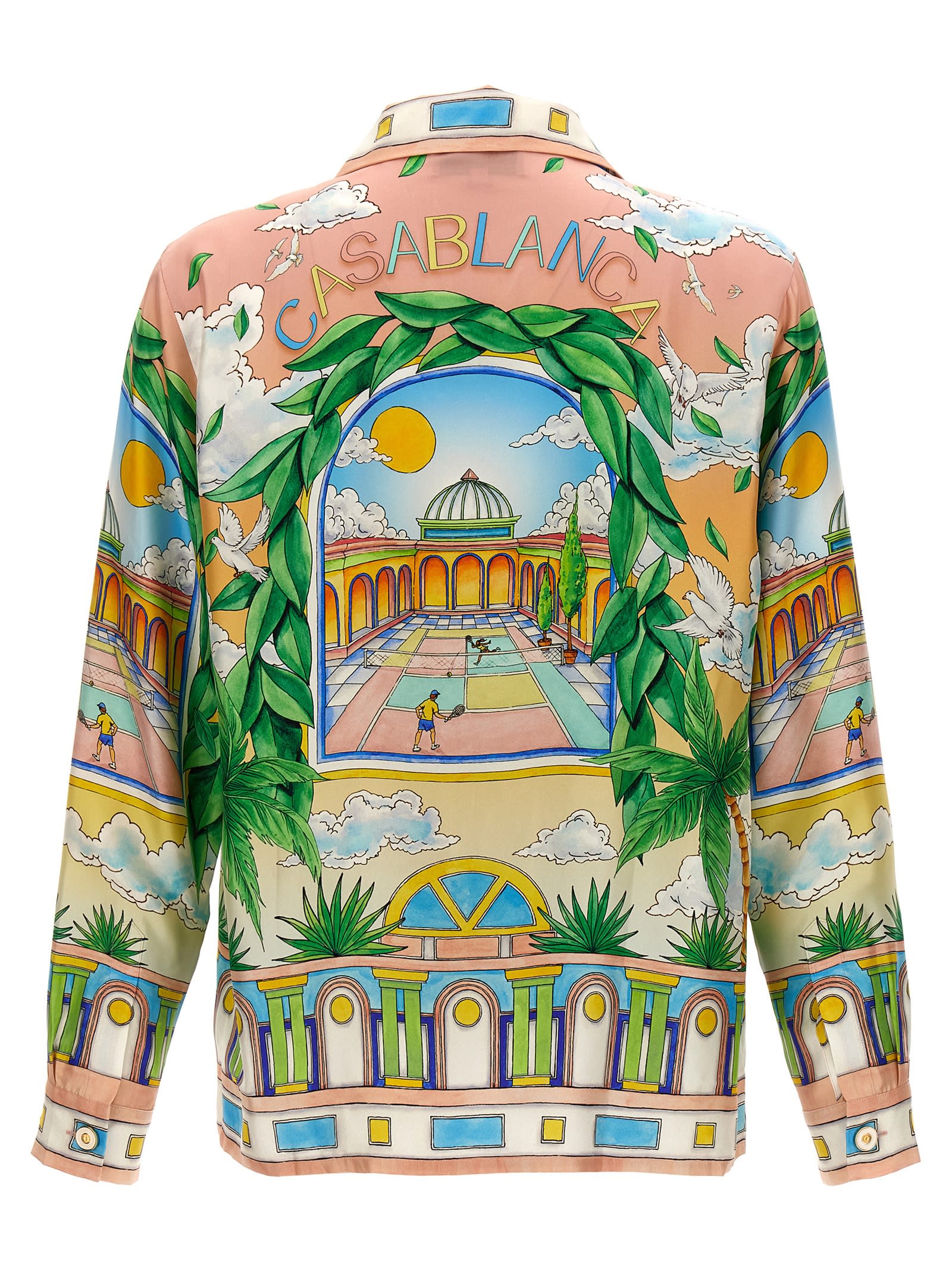 Shop Casablanca Paysage Ideal Shirt In Multicolor