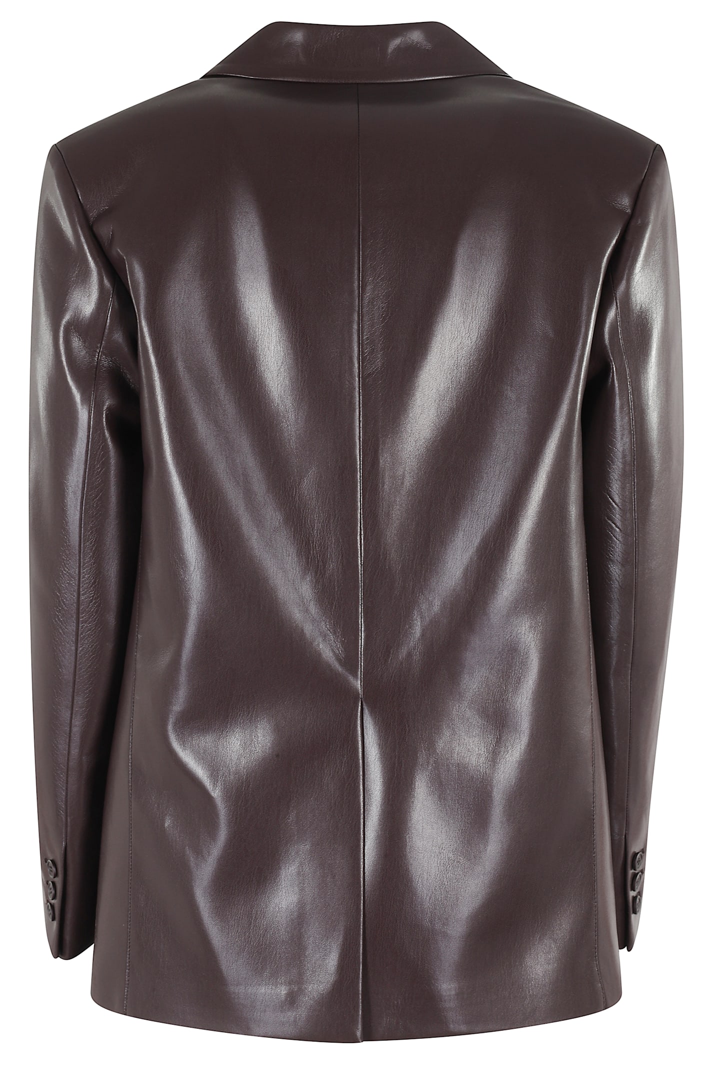 The Andamane Guia Blazer In Bordeaux Polyester In Brown