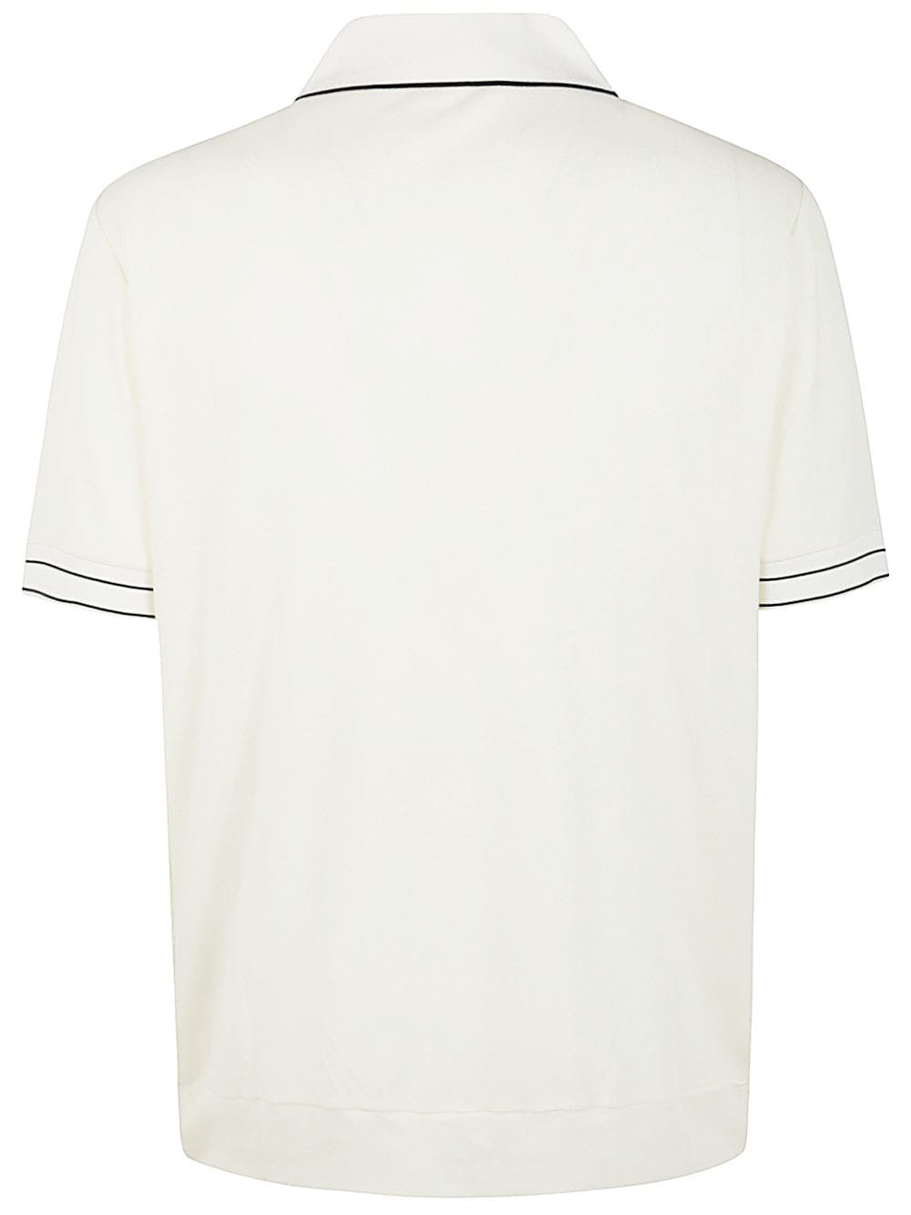 Shop Giorgio Armani Short Sleeves Polo With Pocket In Me White