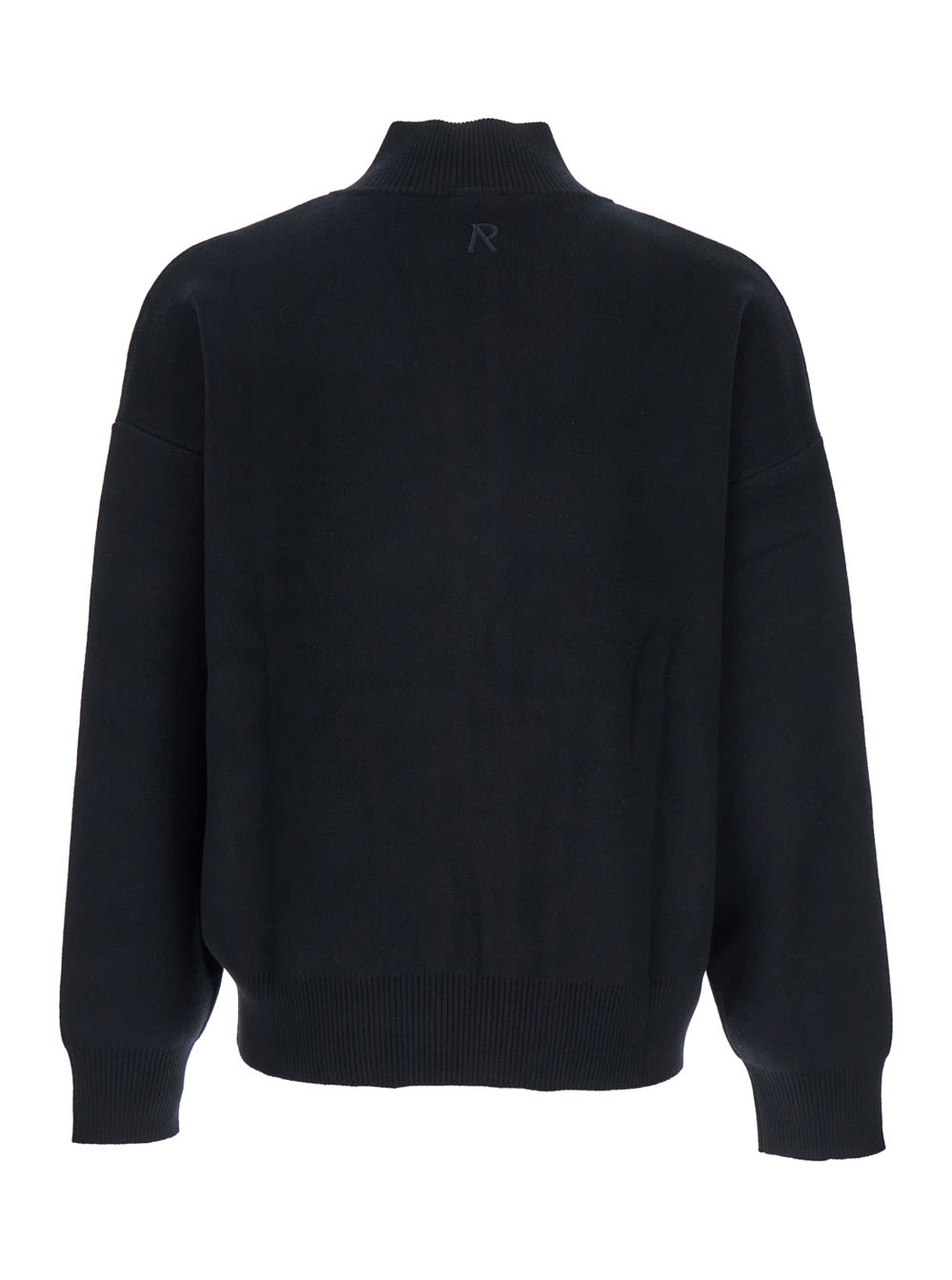 Represent Black Sweatshirt With Logo Embroidery On The Rear And Logo Patch On The Pocket