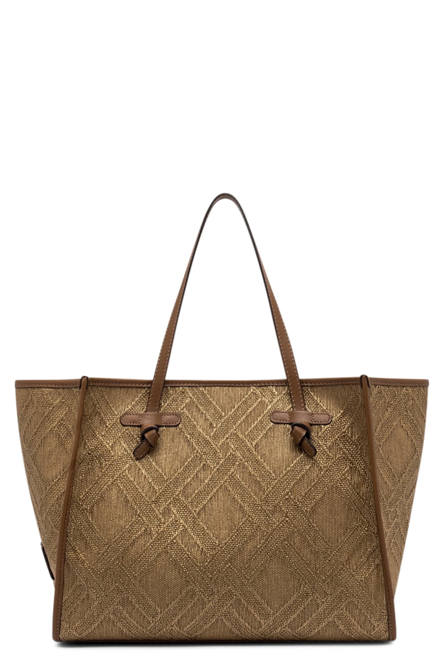 Marcella Canvas And Leather Shopping Bag