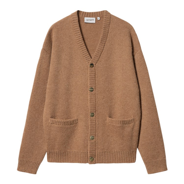 Shop Carhartt Merton Cardigan In Fsxx Peanut