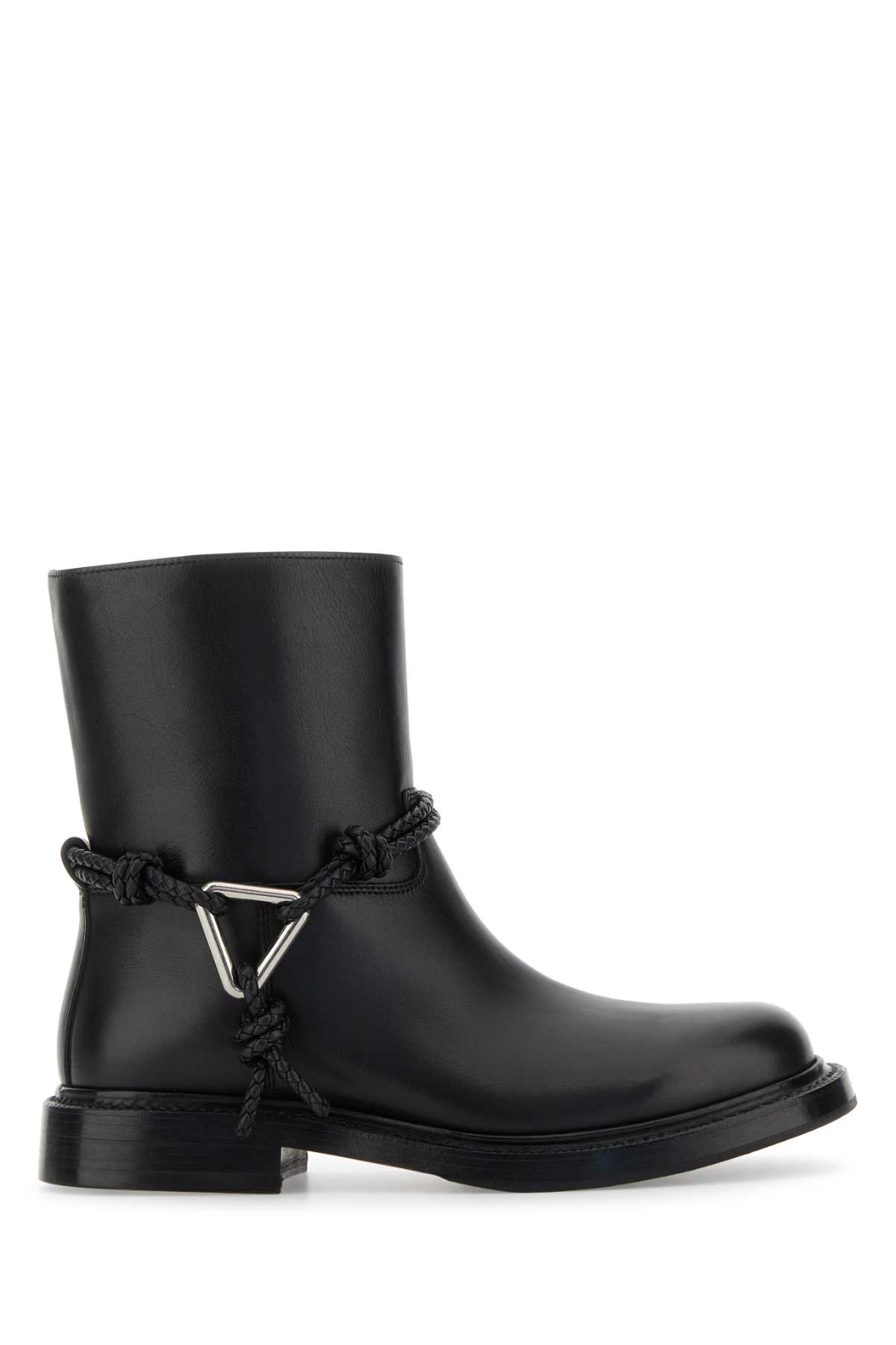 Bottega Veneta James Ankle Boots Featuring Decorative Hardware In Black