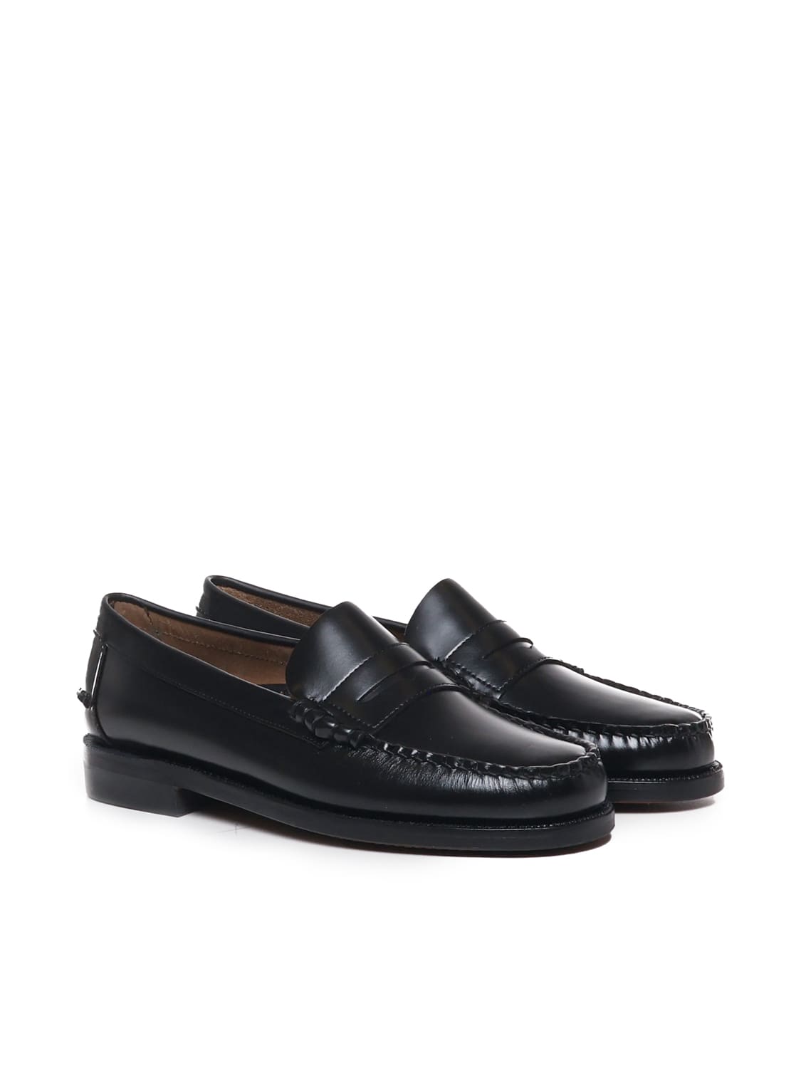 Shop Sebago Classic Dan Loafers In Black