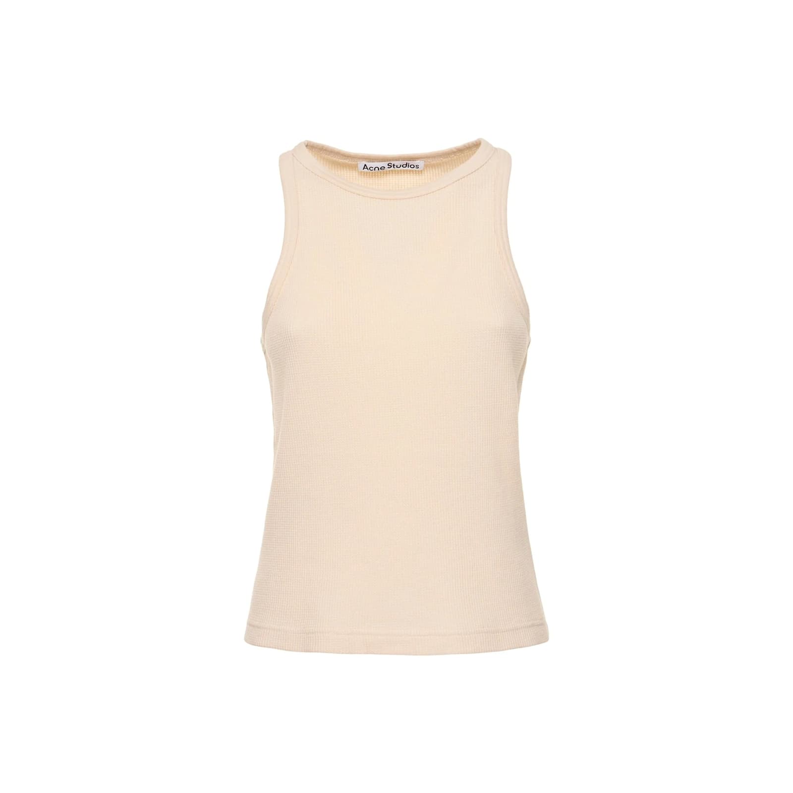 Acne Studios Distressed Ribbed-knit Cotton-blend Tank Top