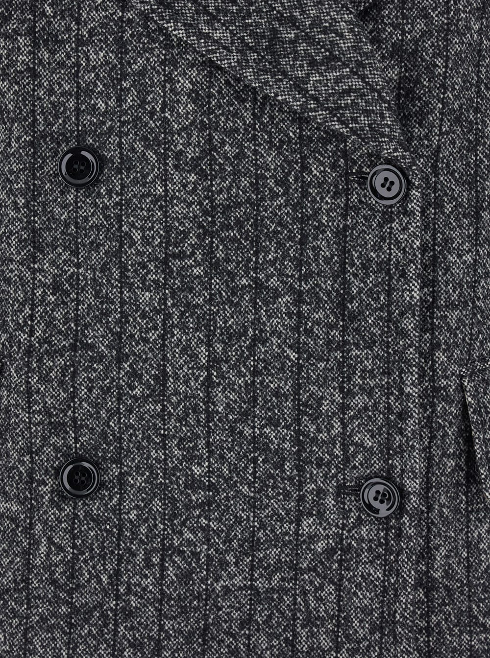 Dolce & Gabbana Pinstriped Wool-blend Double-breasted Jacket In Gray