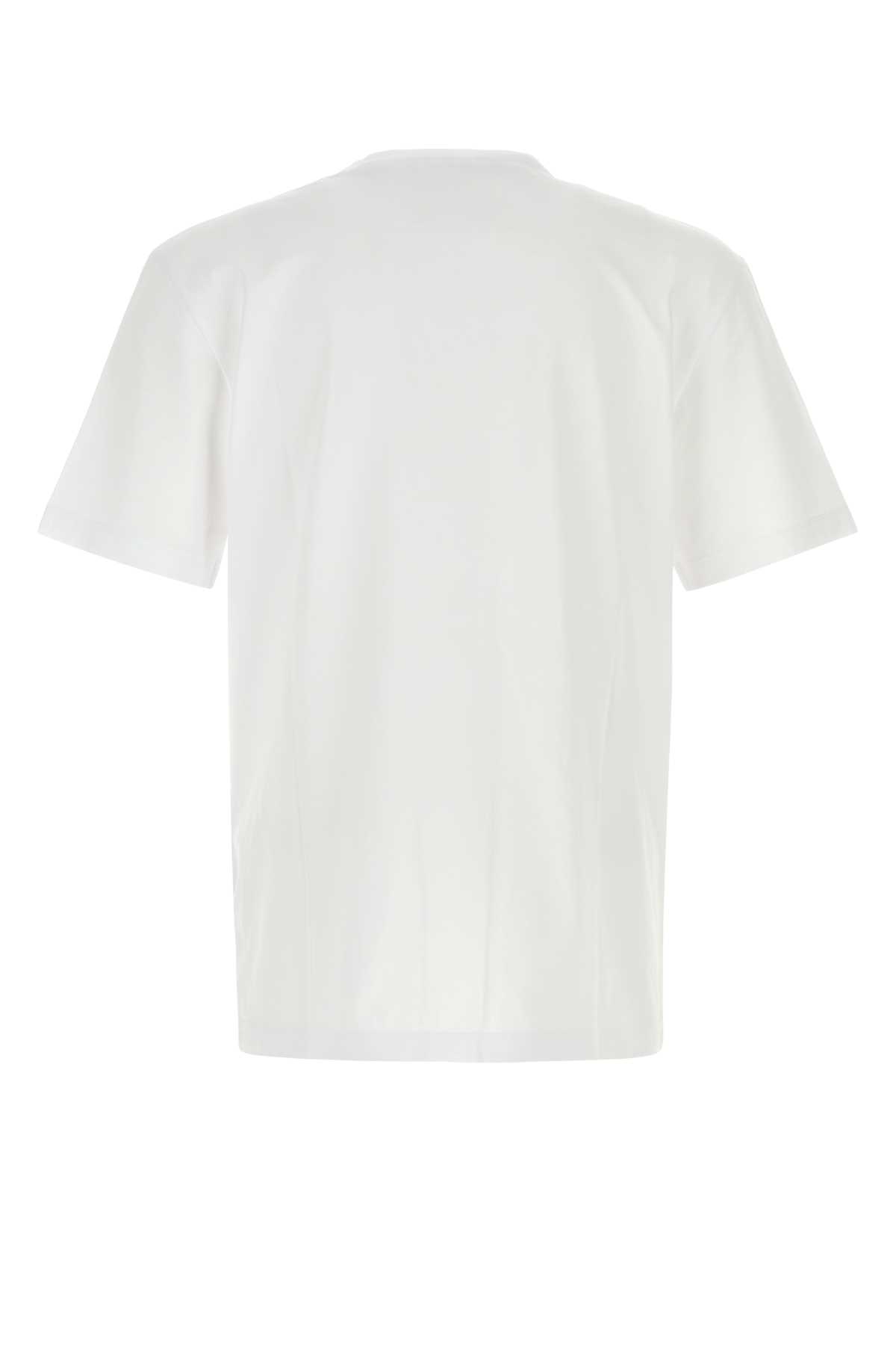 Dsquared2 Soft Cotton Crew Neck Short Sleeve T-shirt In White
