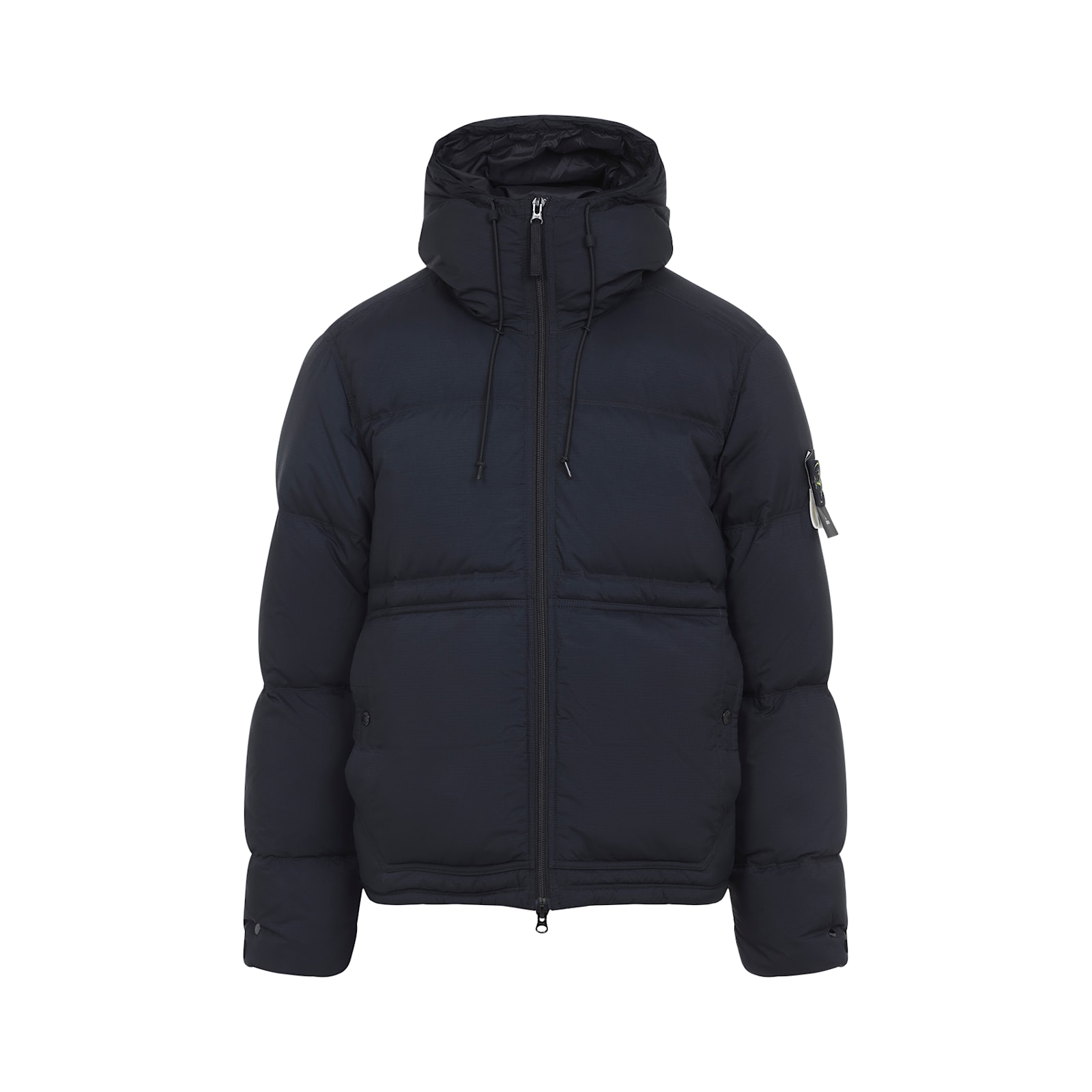 Stone Island Down Parka In Cordura Ripstop Matt Nylon In Black