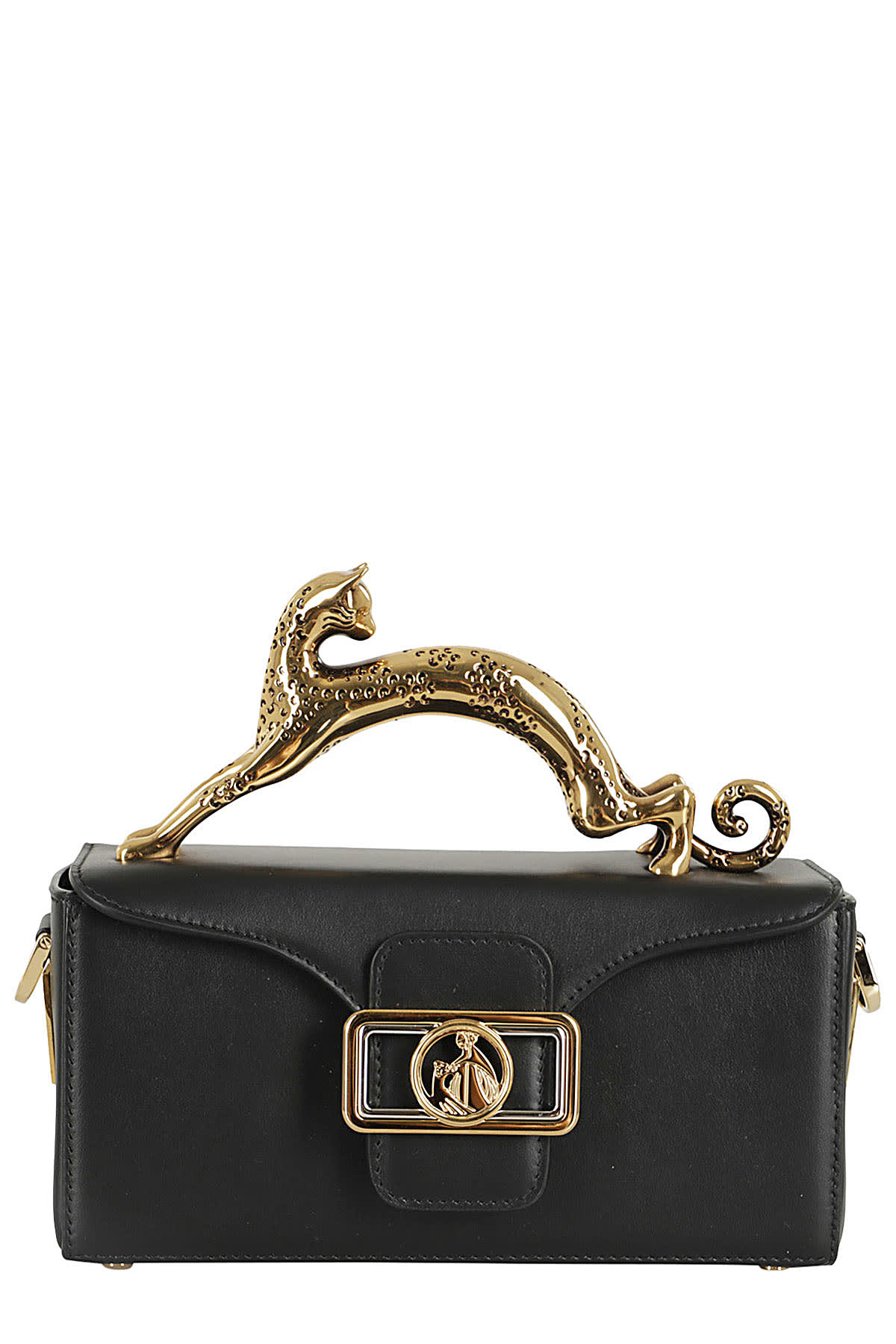 LANVIN PENCIL CAT NANO TOP HANDLE BAG 