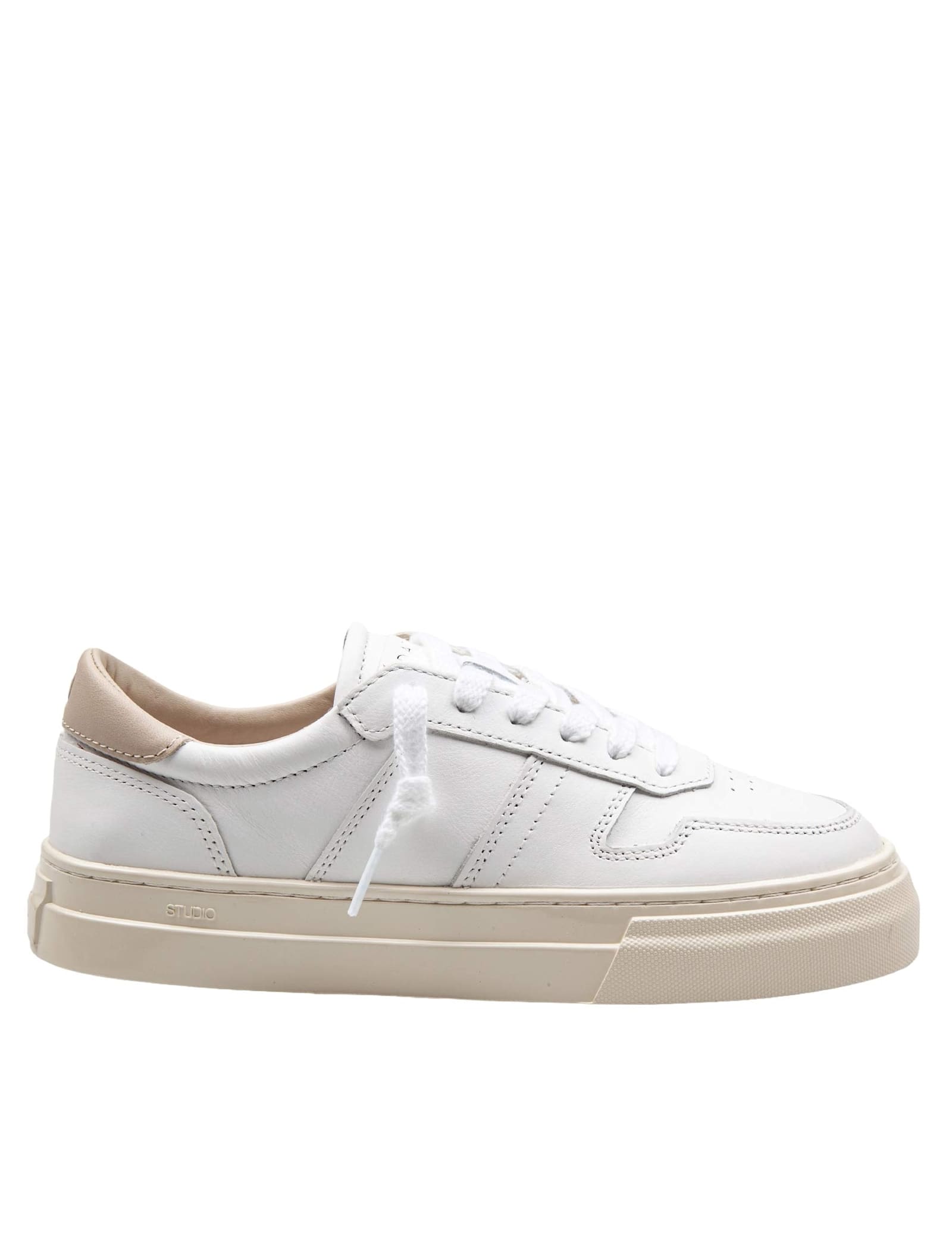 D. A.T. E. Sneakers Studio In Leather Color White/beige