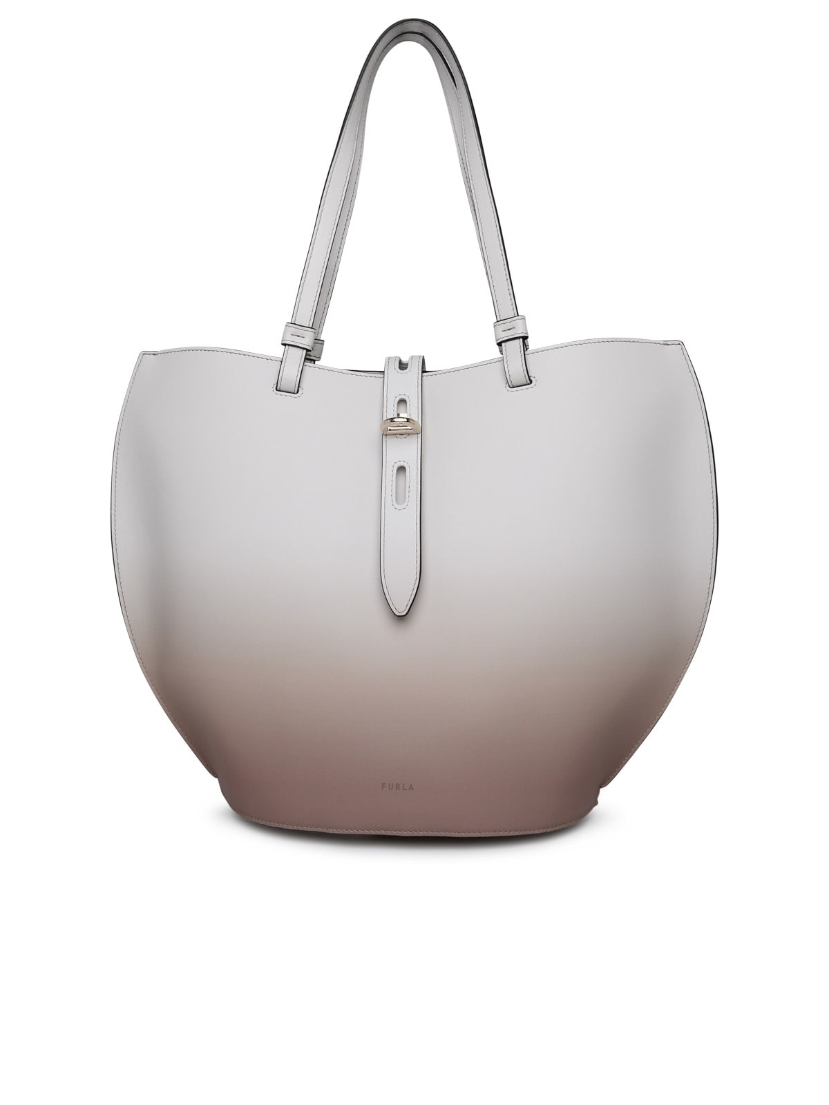 FURLA TWO-COLOR LEATHER BAG