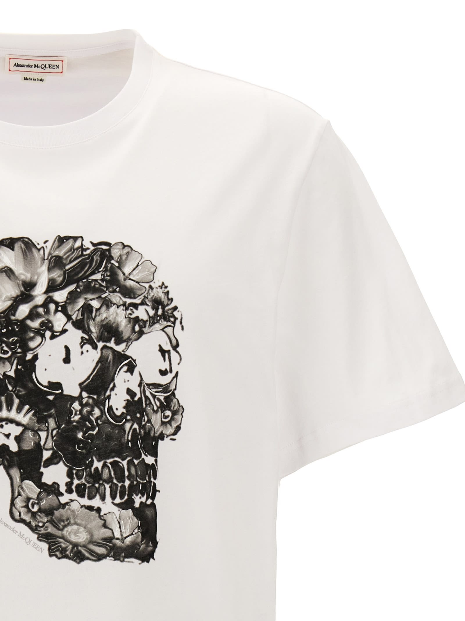 Alexander Mcqueen Mcqueen Men Printed T-shirt In White
