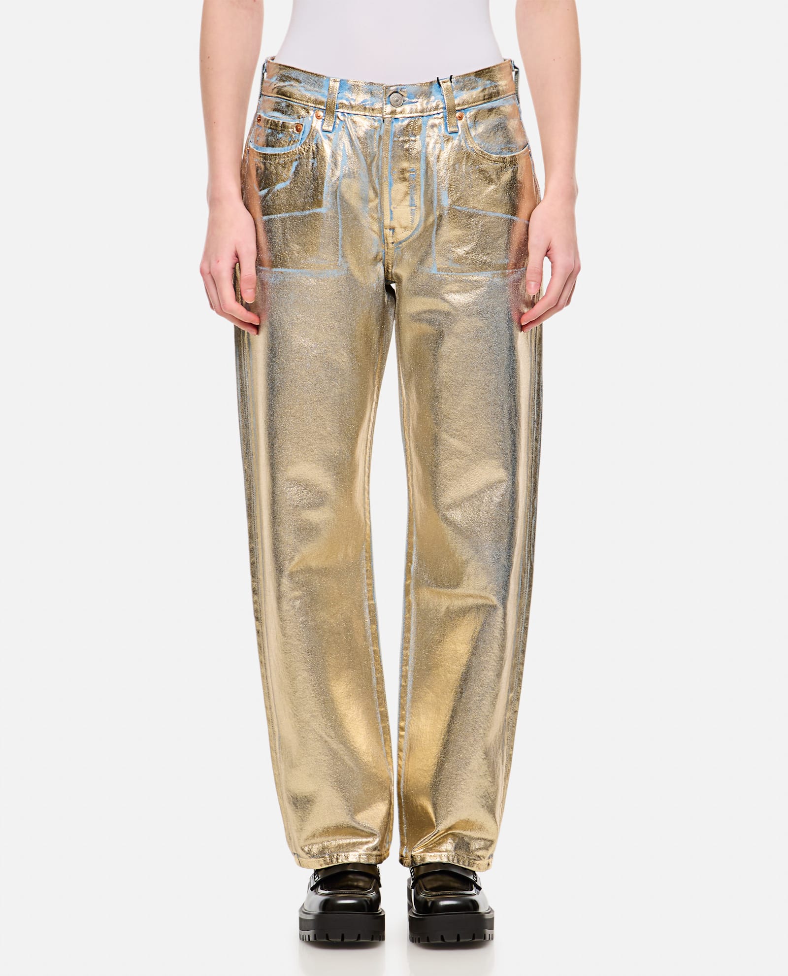 501 90 Ankle Metallic Denim Pants