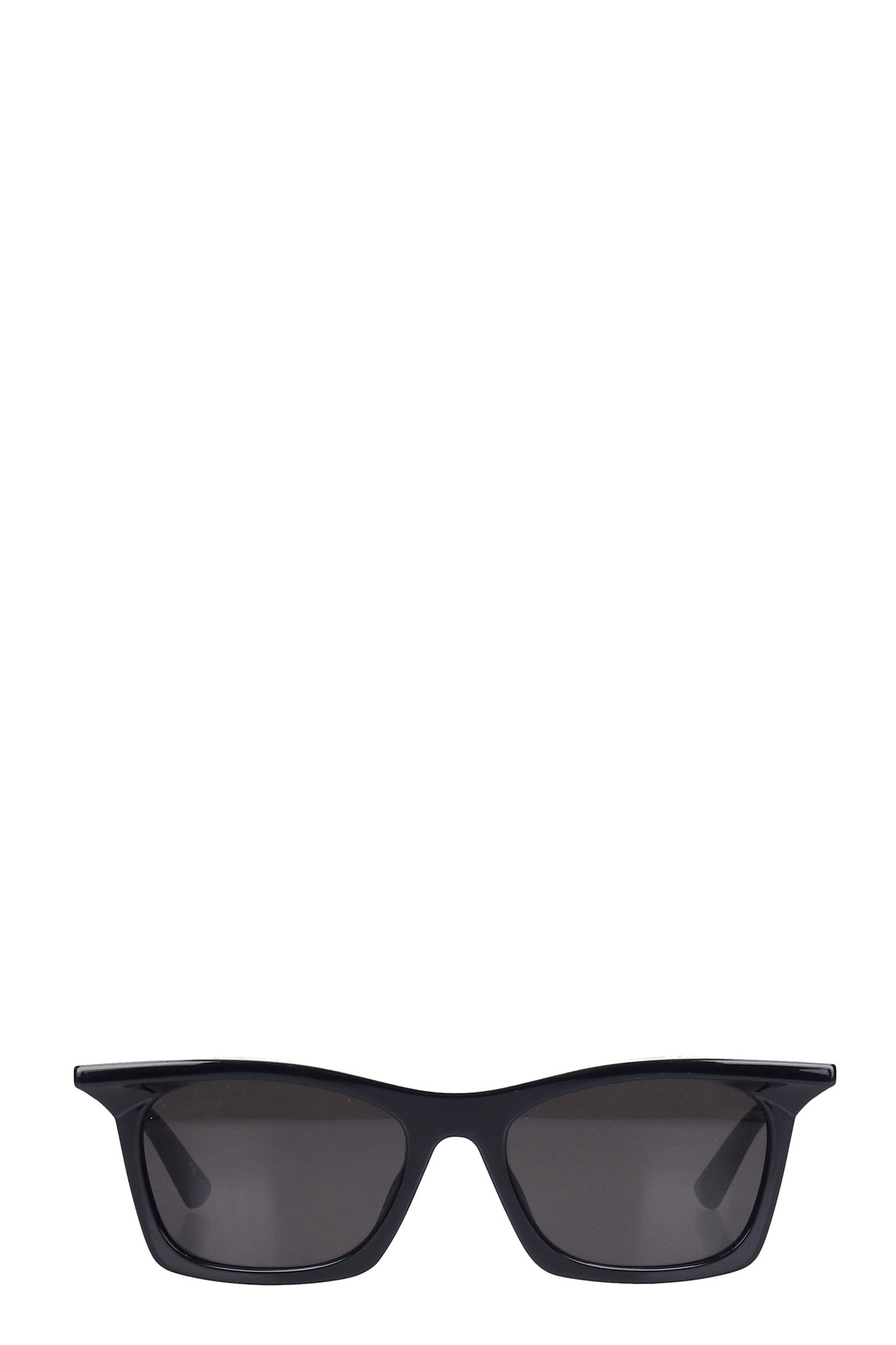 Balenciaga Tip Rectangle Sunglasses In Black Acetate