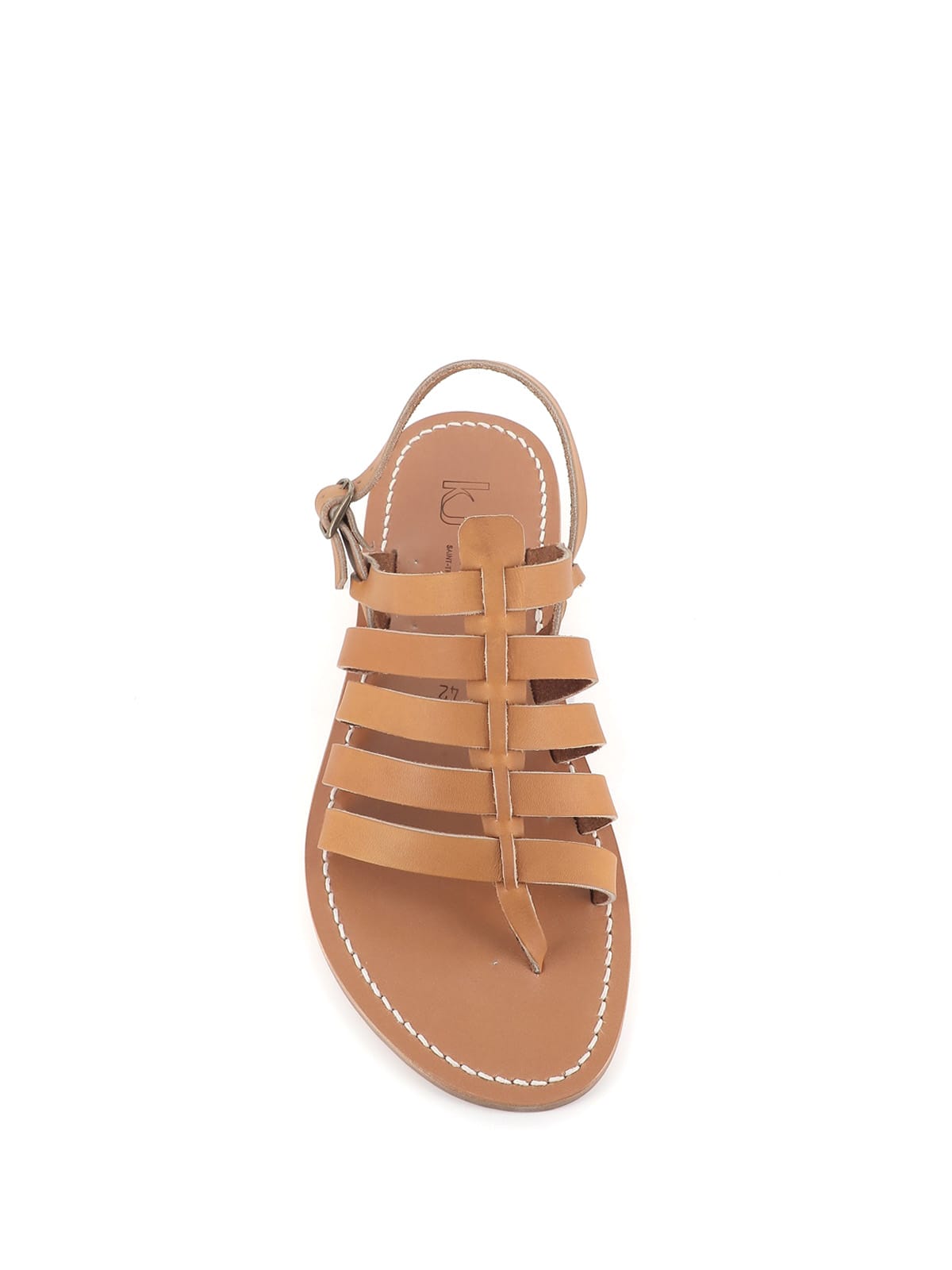Shop Kjacques Sandal Homer In Leather