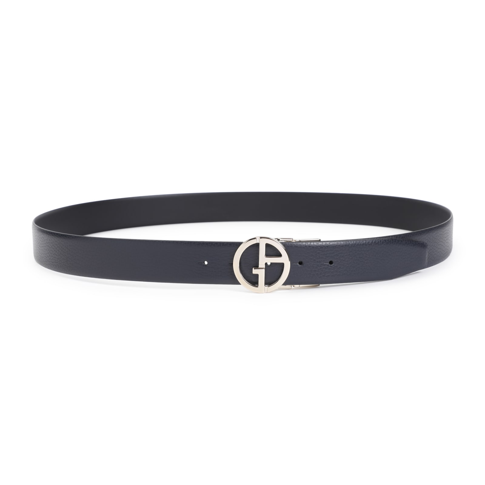 Shop Giorgio Armani Belt In Night Blue Black