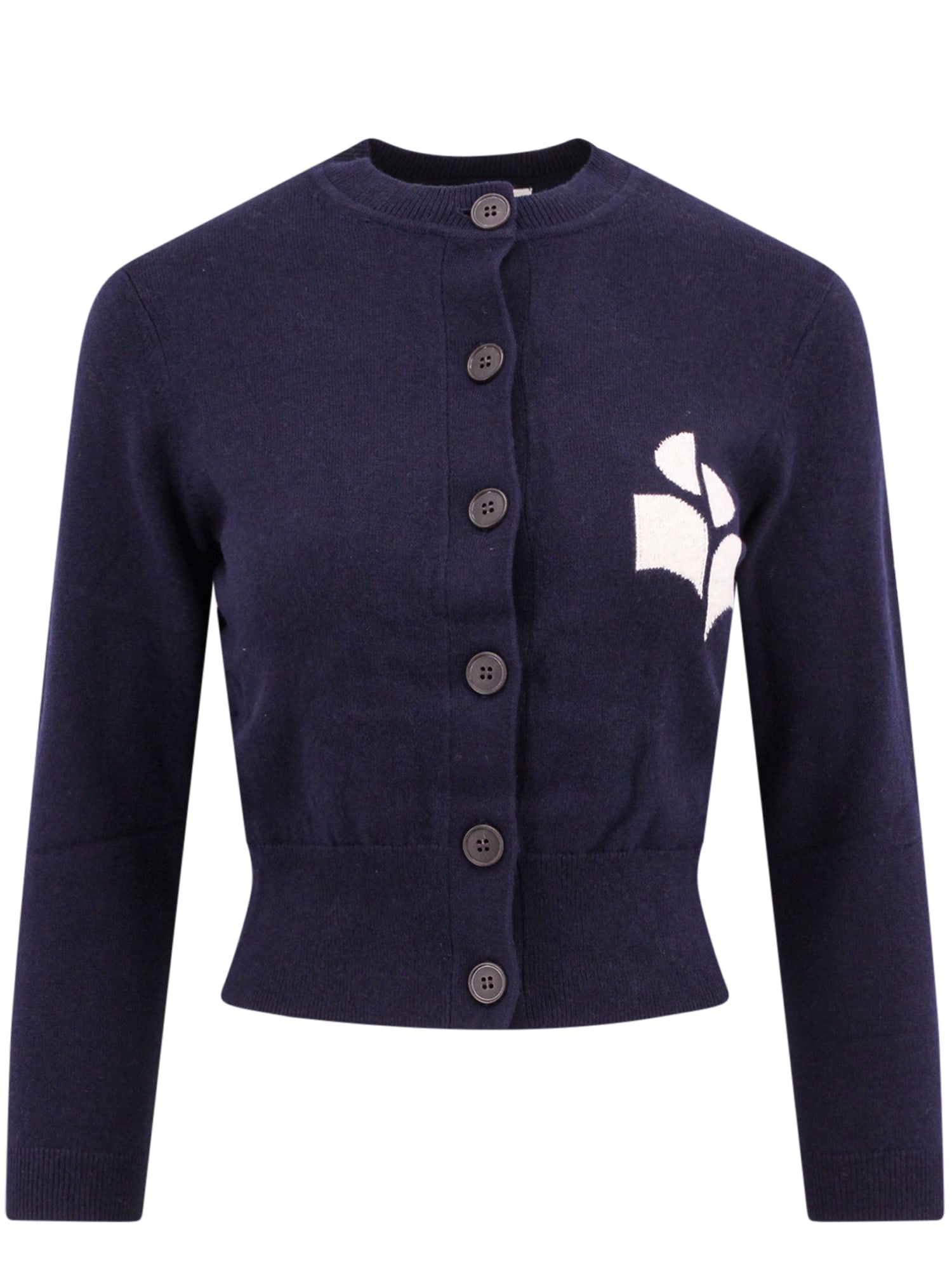 Shop Marant Etoile Newton Cardigan In Blue