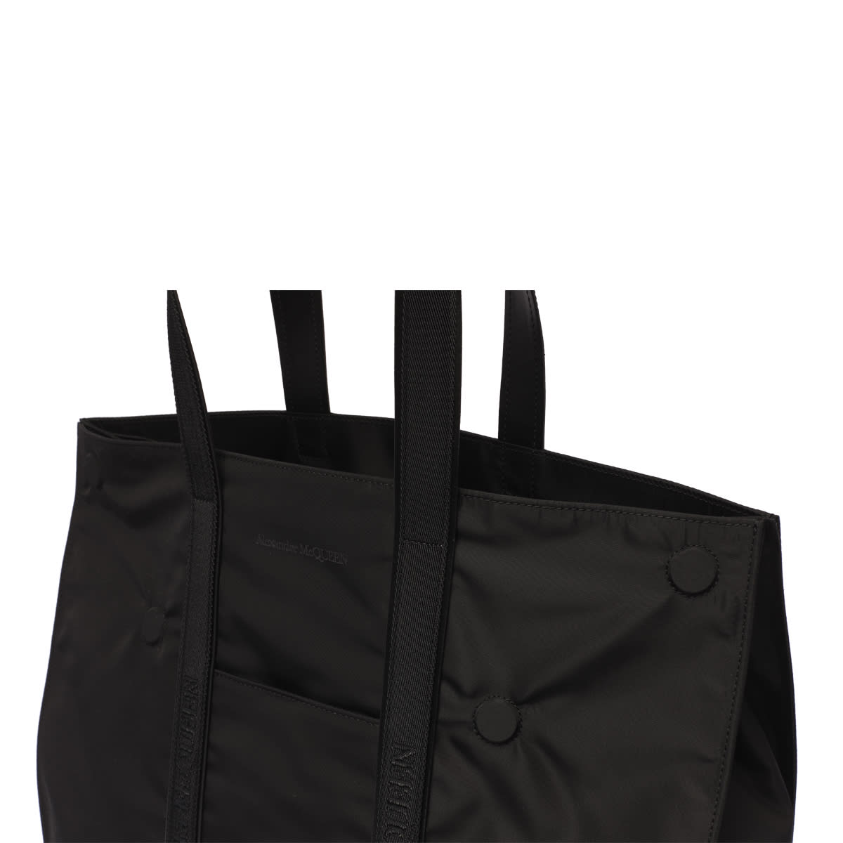 Shop Alexander Mcqueen Shopping Bag In Black