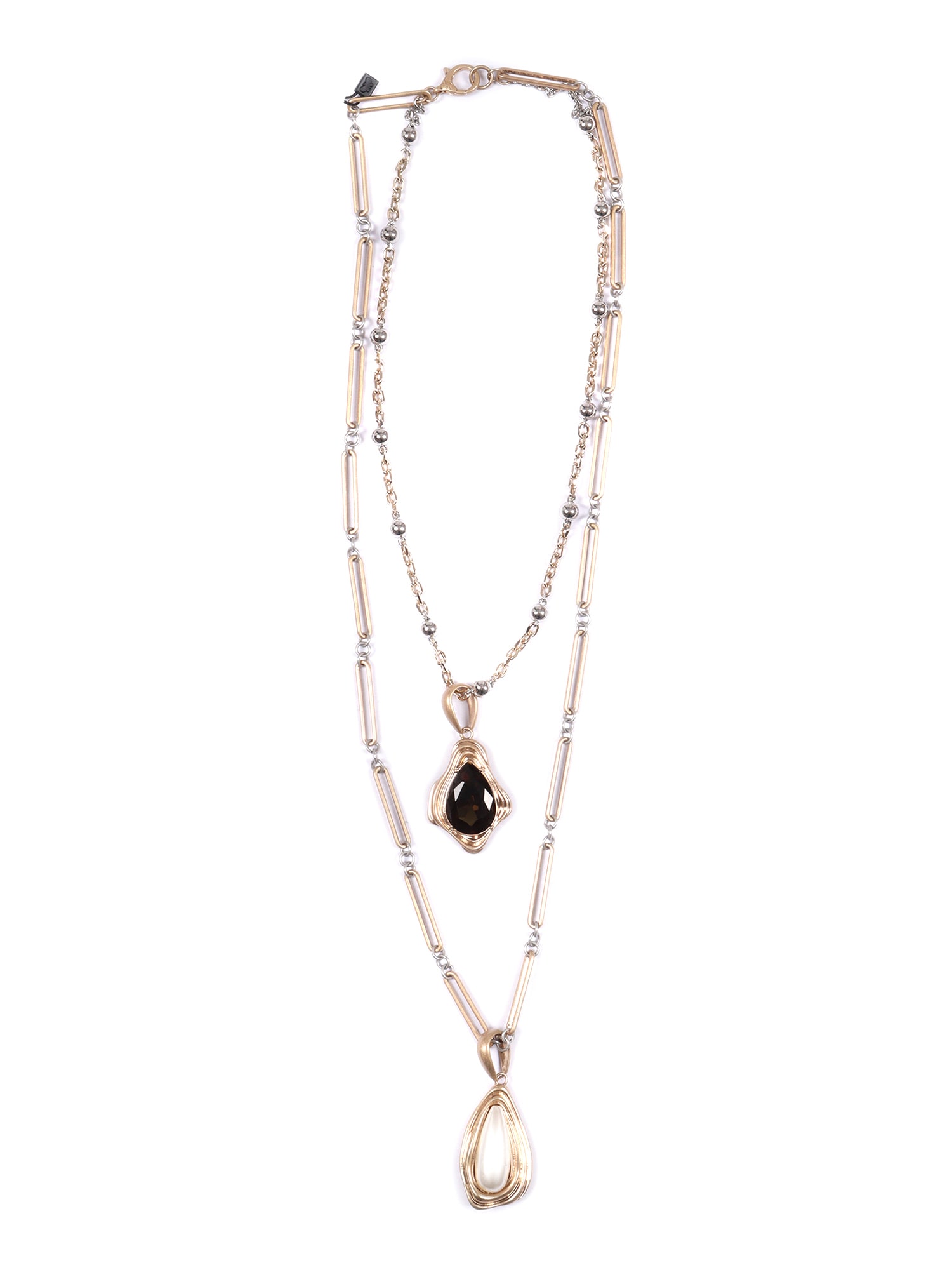Weekend Max Mara Double-strand Necklace In Gold