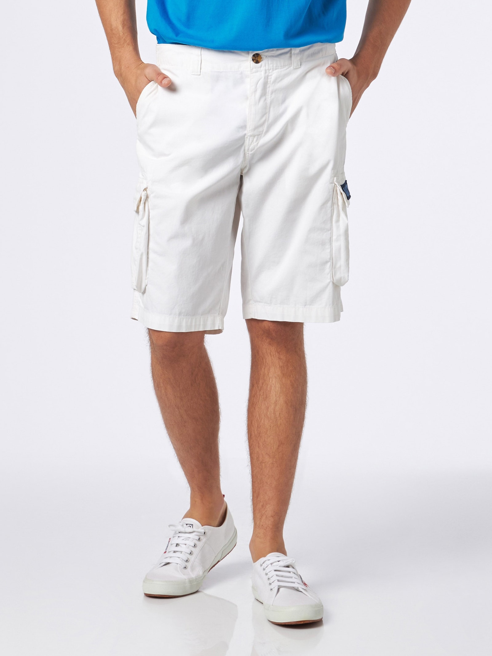 Mc2 Saint Barth Bermuda Freeport White With Pockets In White