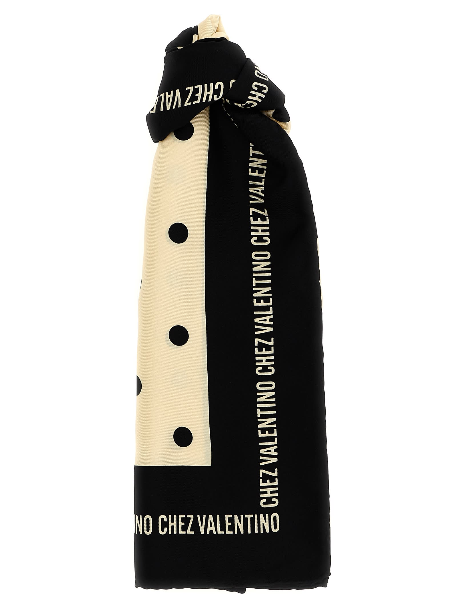 Valentino Garavani  Garavani 'chez ' Scarf In Black