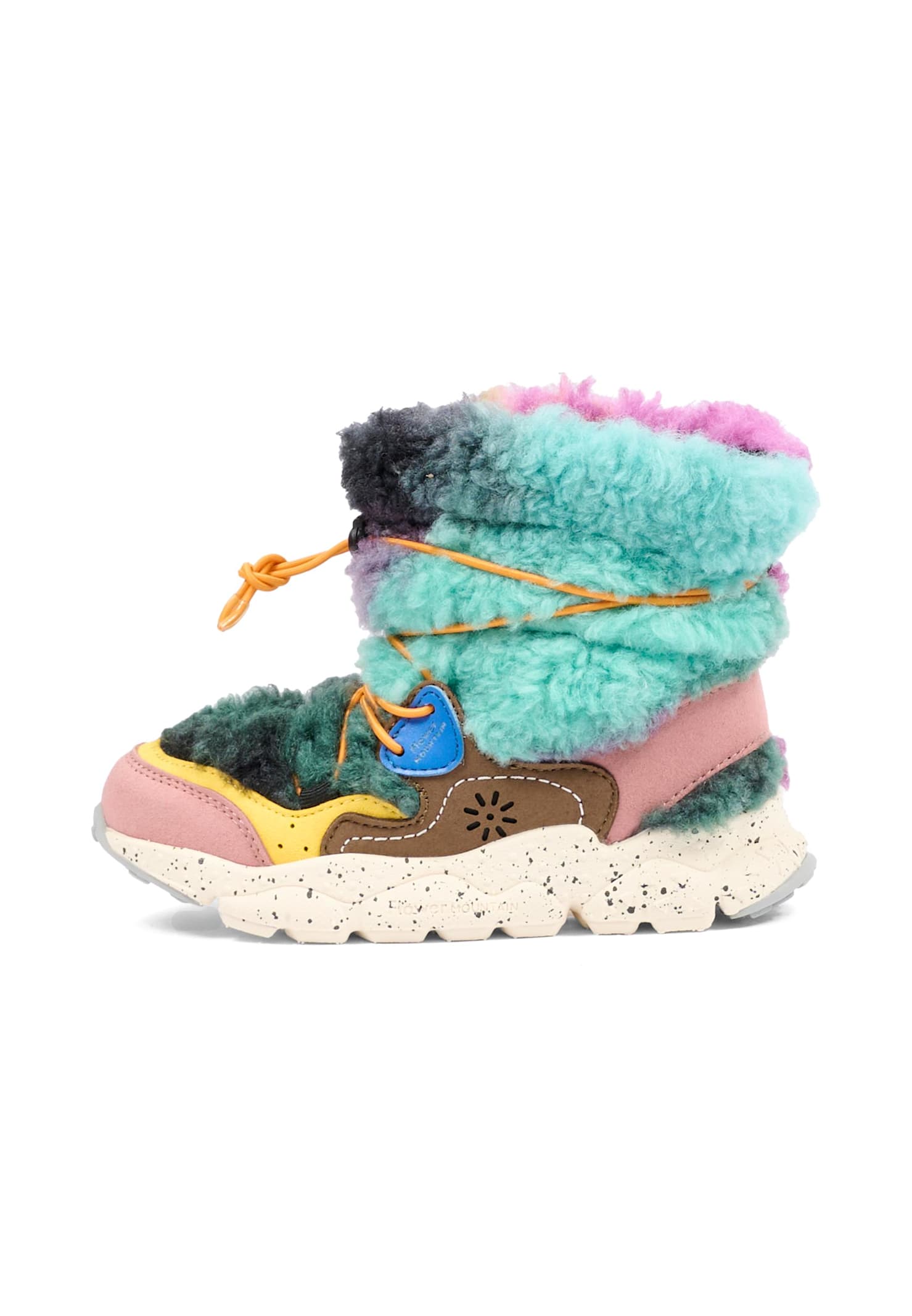 Flower Mountain Multicolor Ankle Boots For Kids In Multi