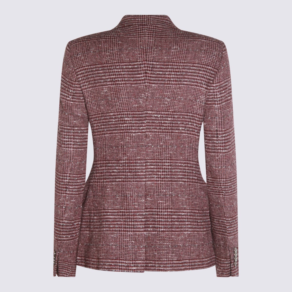 Tagliatore Tailored Jacket With Flap Pockets And Vent In Burgundy
