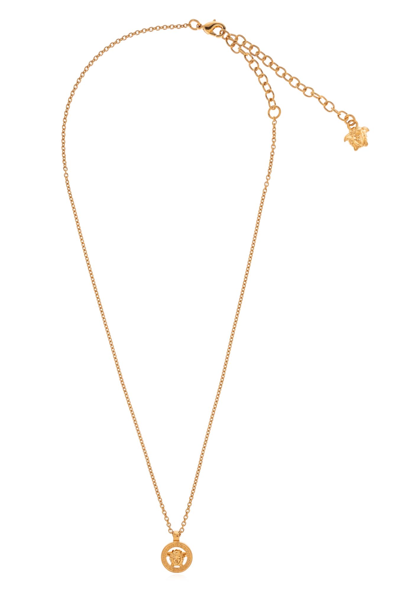 Versace Necklace With Charms In Gold