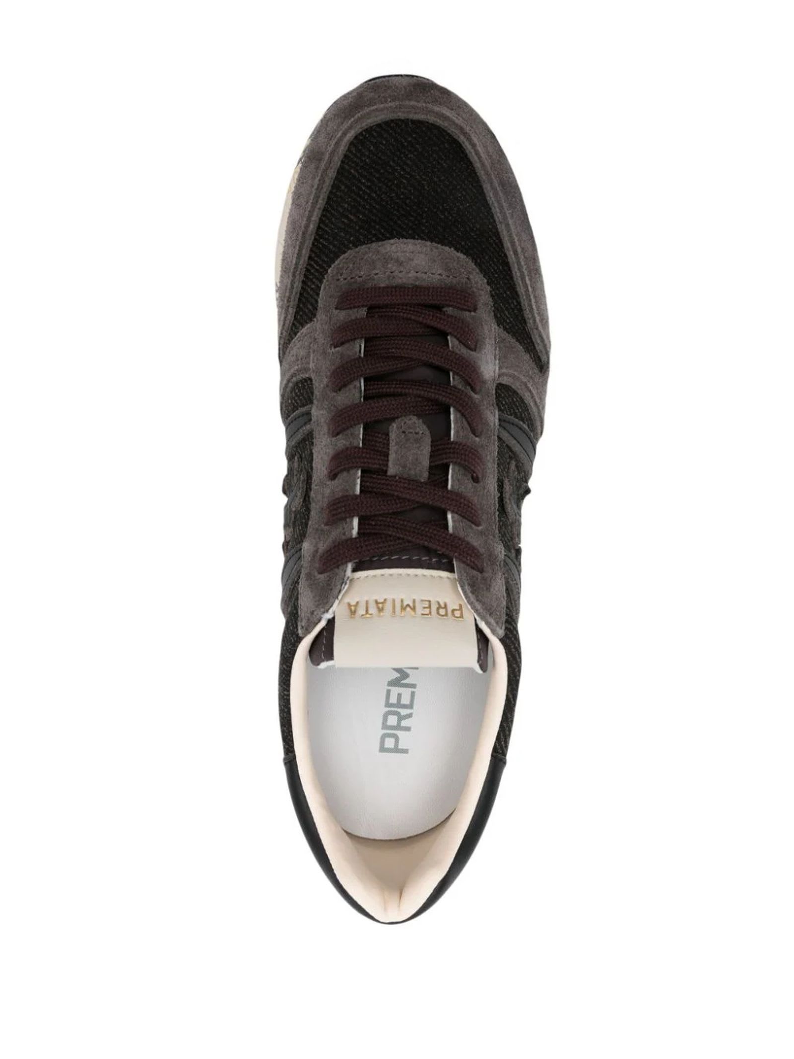 Shop Premiata Grey Lander 6984 Sneakers