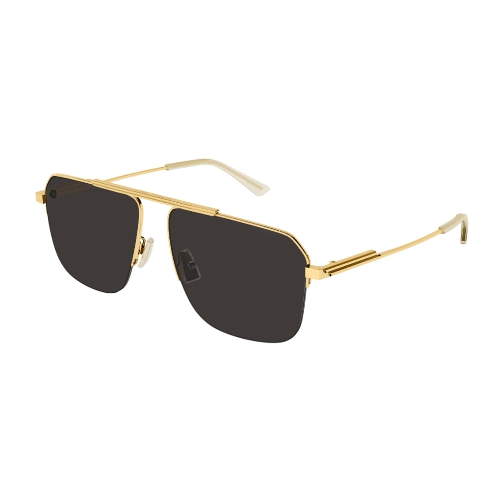 Shop Bottega Veneta Bv1149s 008 Sunglasses In Gold
