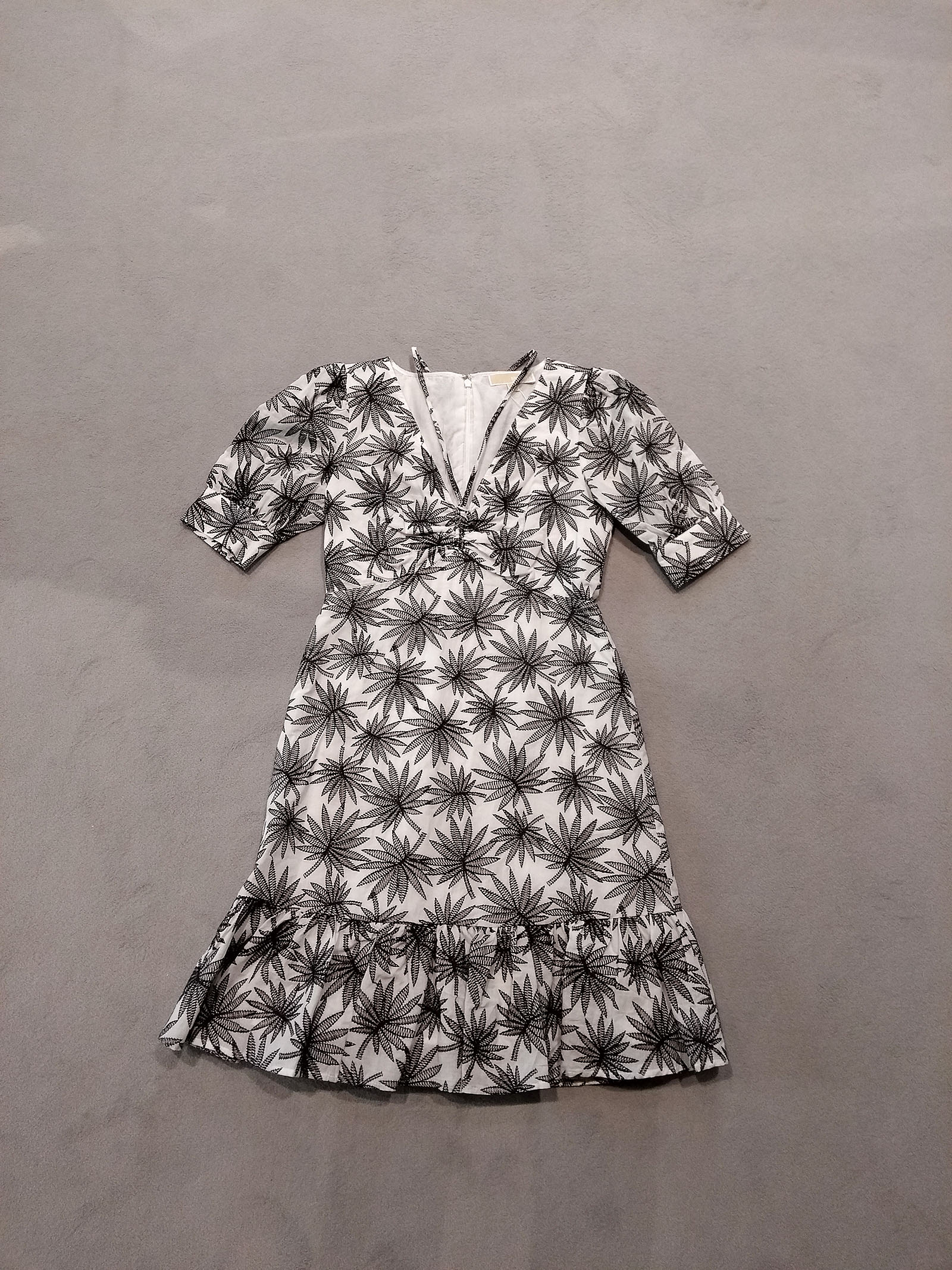 Michael Kors Collection Ctn Lawn Emb Mini Dress