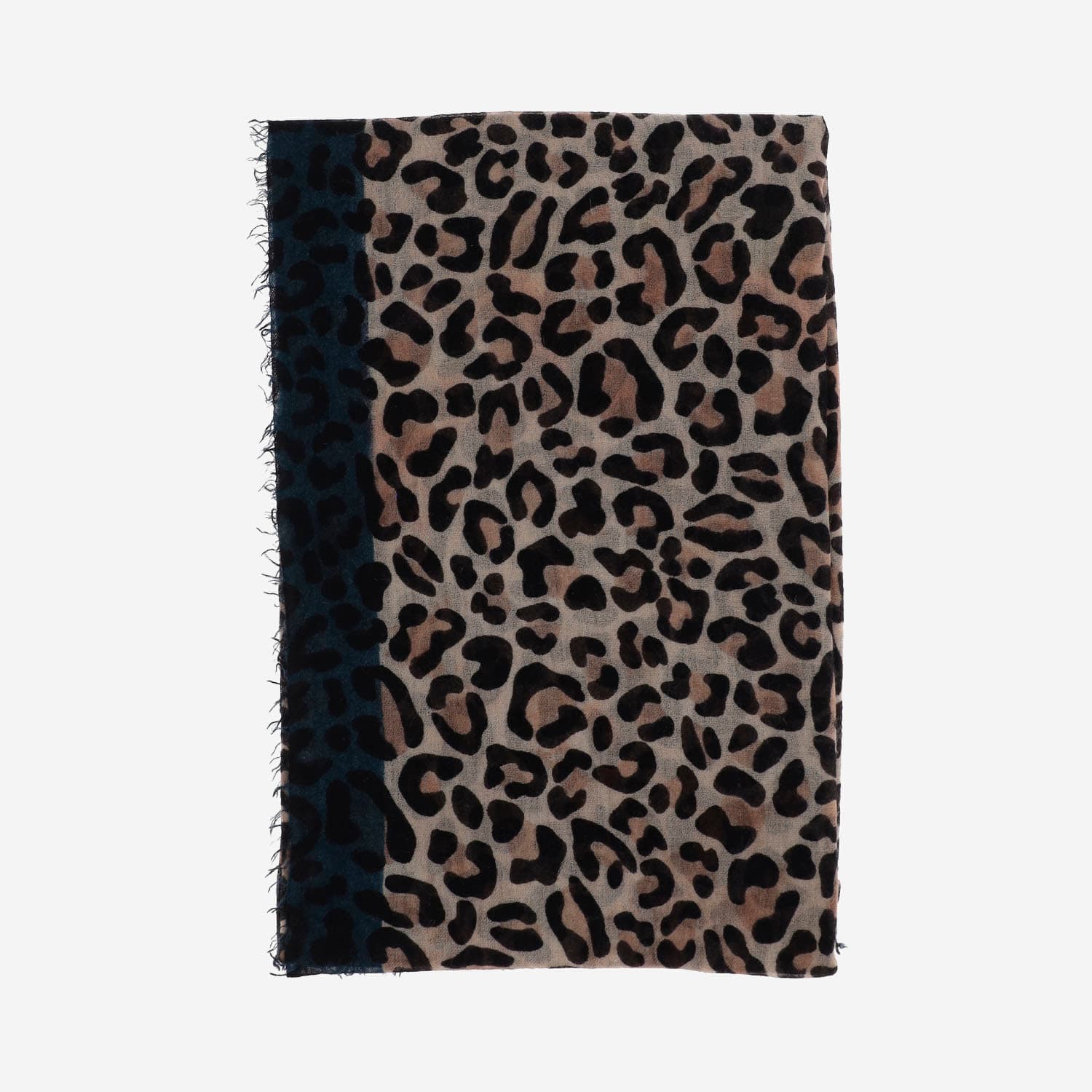 Maila Cashmere Scarf With Leopadrata Pattern