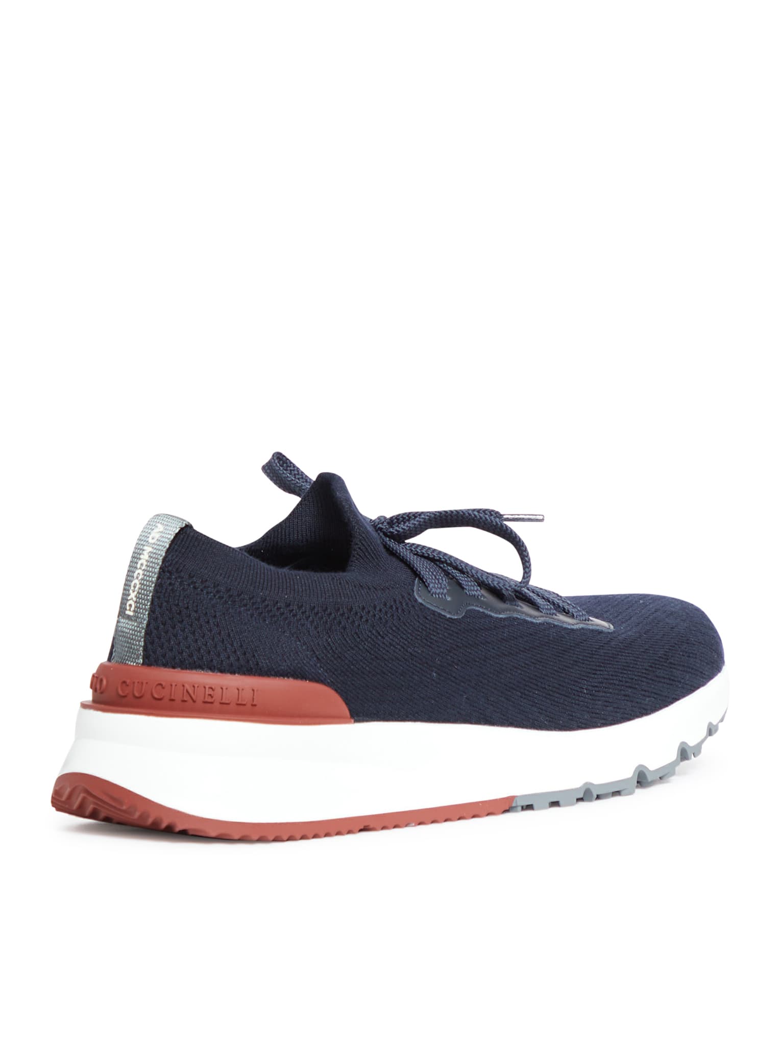 Shop Brunello Cucinelli Pair Of Sneakers In Blue