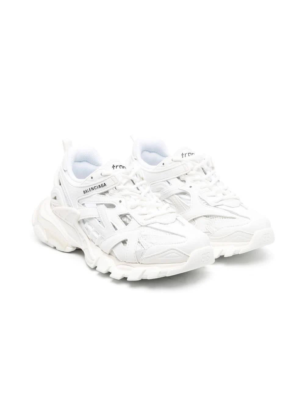 Balenciaga Kids White Track.2 Sneakers