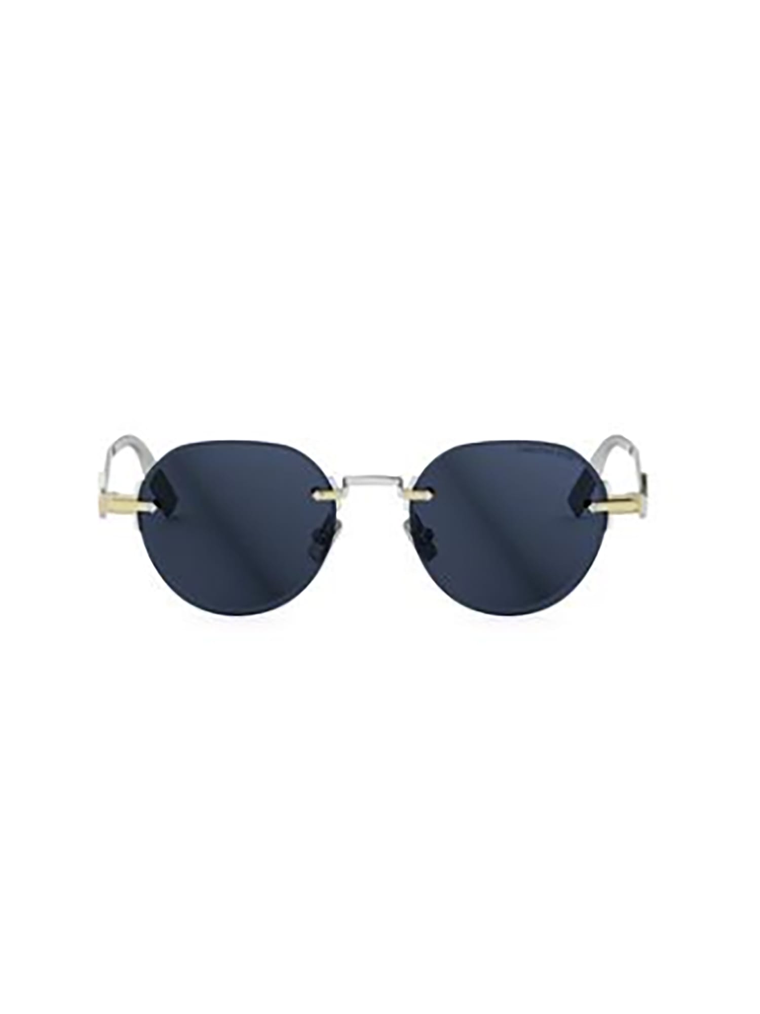 Dior Cd Diamond R5u Sunglasses In Gold