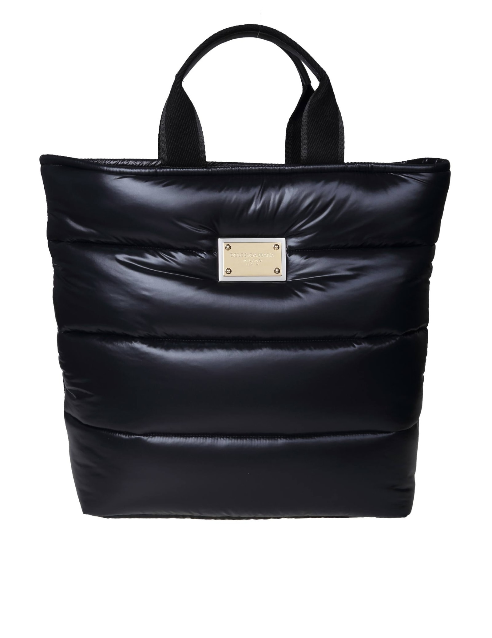 Dolce & Gabbana Shopping Bag In Padded Nylon