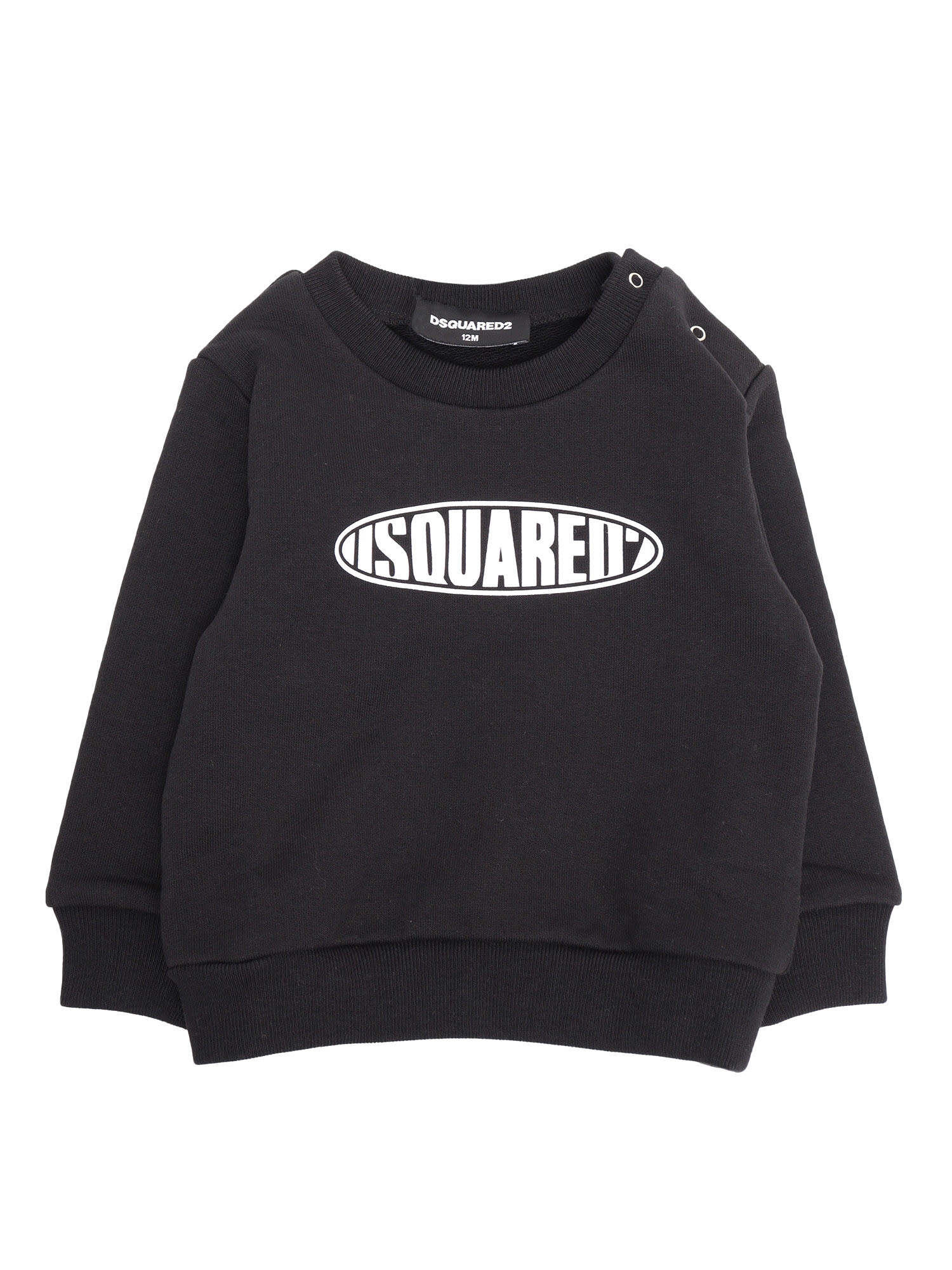 Shop Dsquared2 D-squared2 Sweatshirt For Children In Black