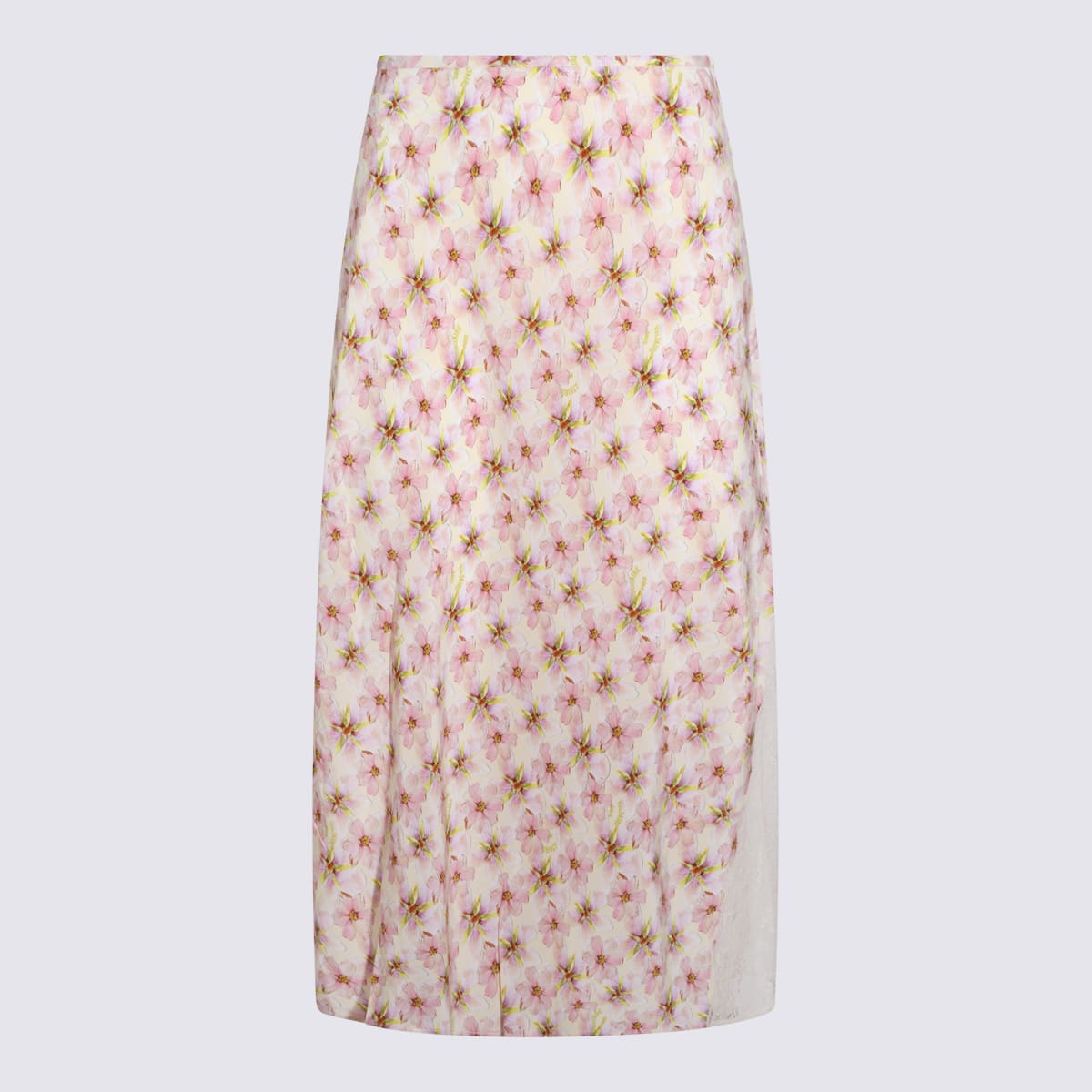 Zadig & Voltaire Pink Viscose Midi Skirt
