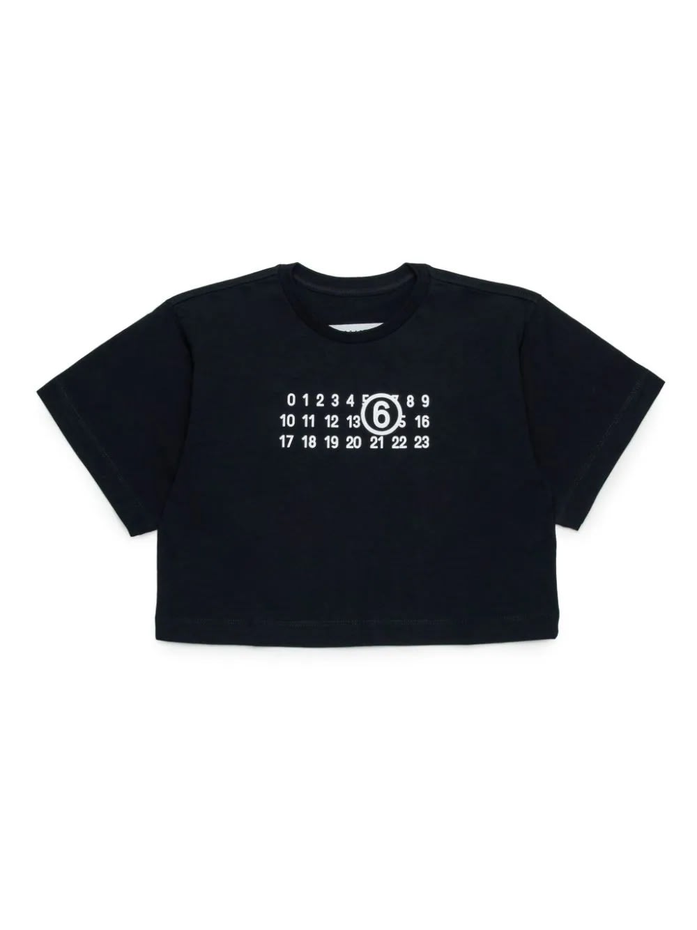 Shop Mm6 Maison Margiela T-shirt With Logo In Black