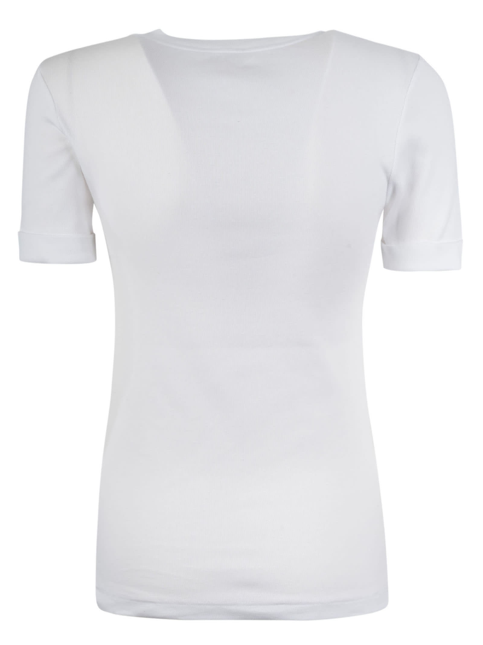 Shop Peserico Round Neck Fitted T-shirt