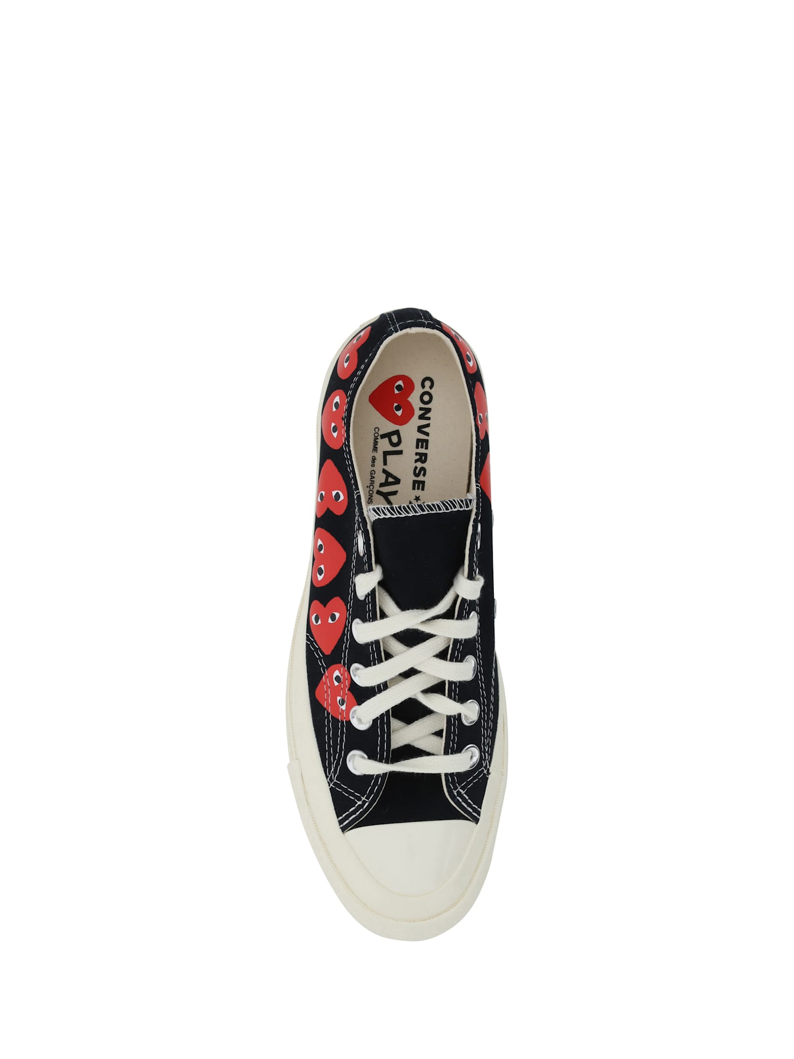 Comme Des Garçons Play X Converse Sneakers In Black