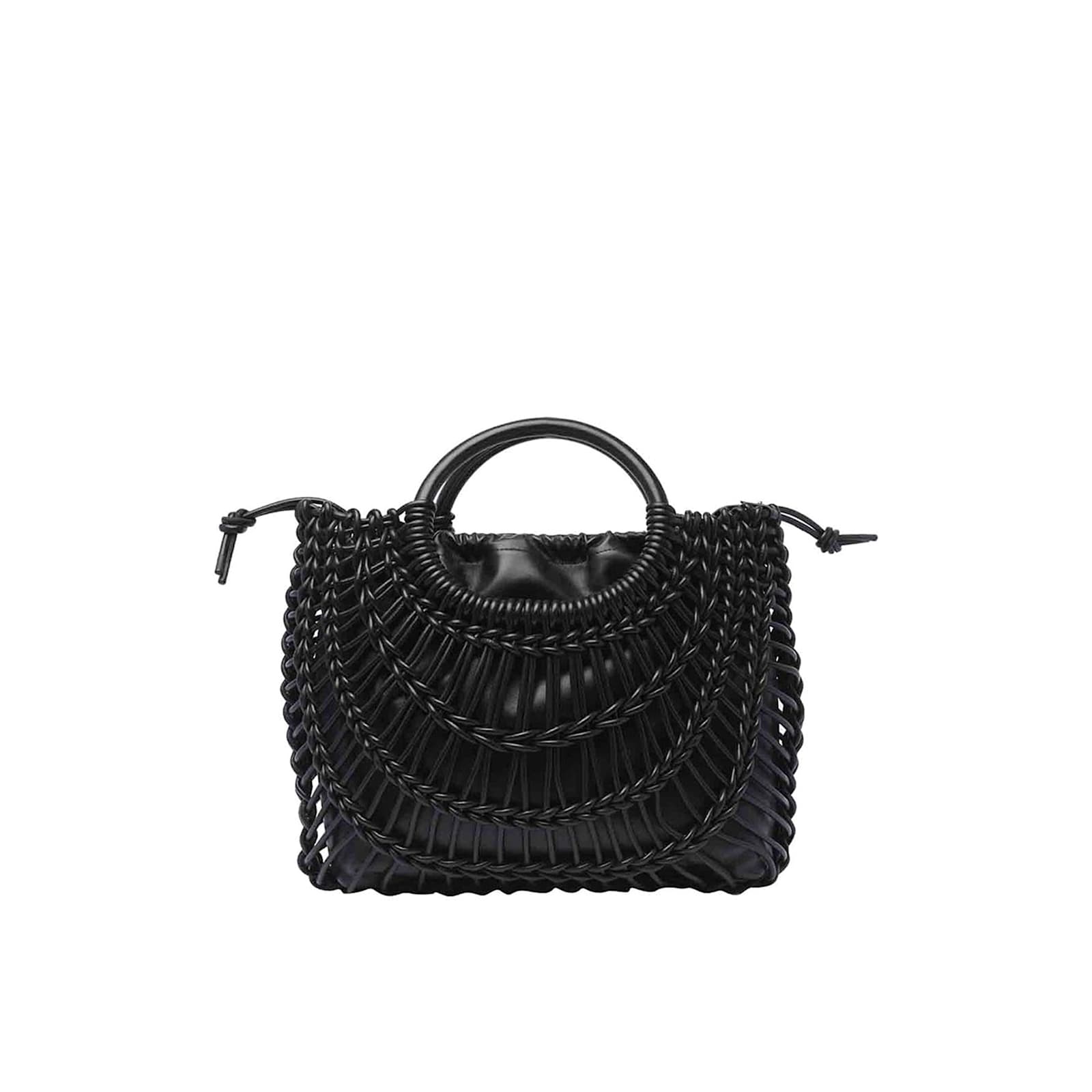 Shop Valentino Garavani Allknots Logo Plaque Tote Bag In Black