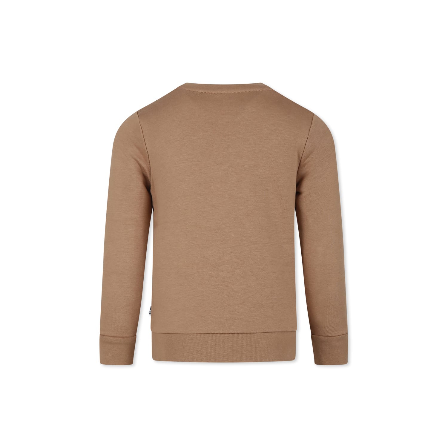 Hugo Boss Beige Sweatshirt For Boy With Logo In Beige