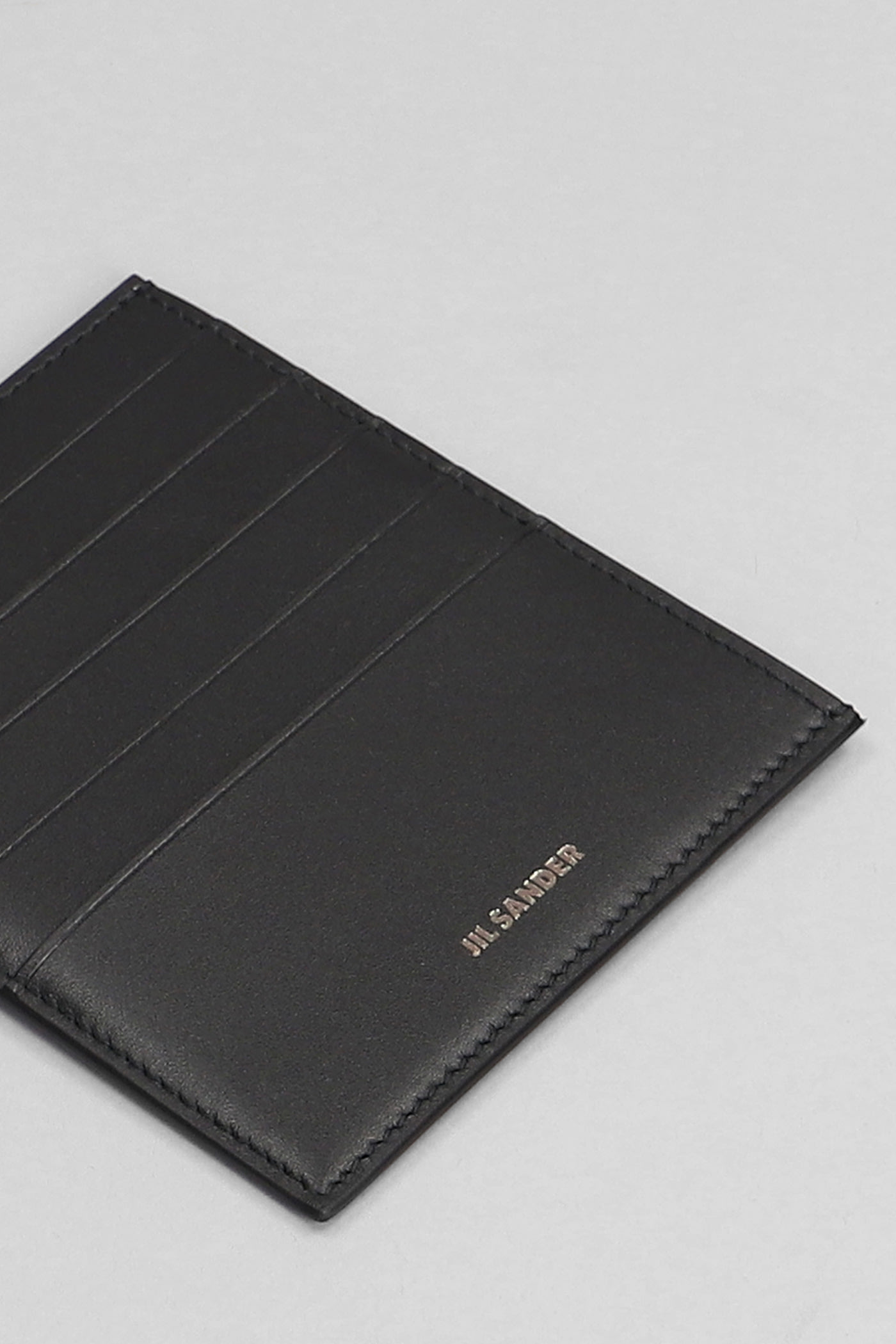 Shop Jil Sander Wallet In Black Leather