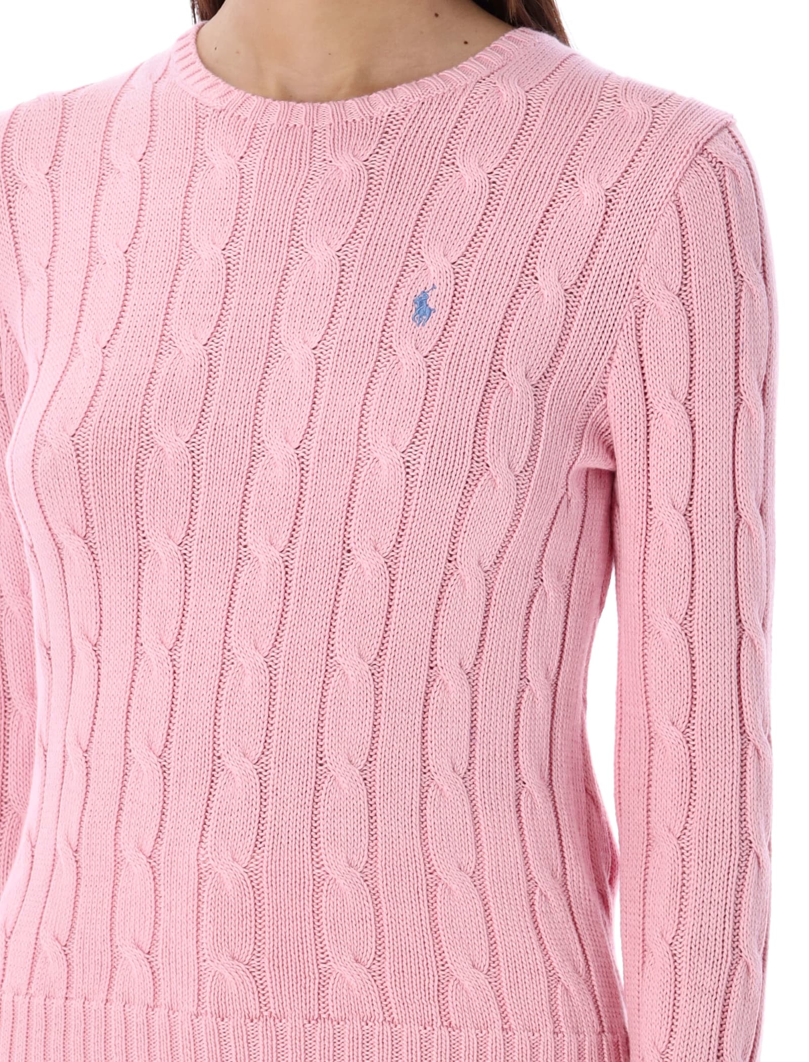 Julianna Long Sleeve Sweater In Pink