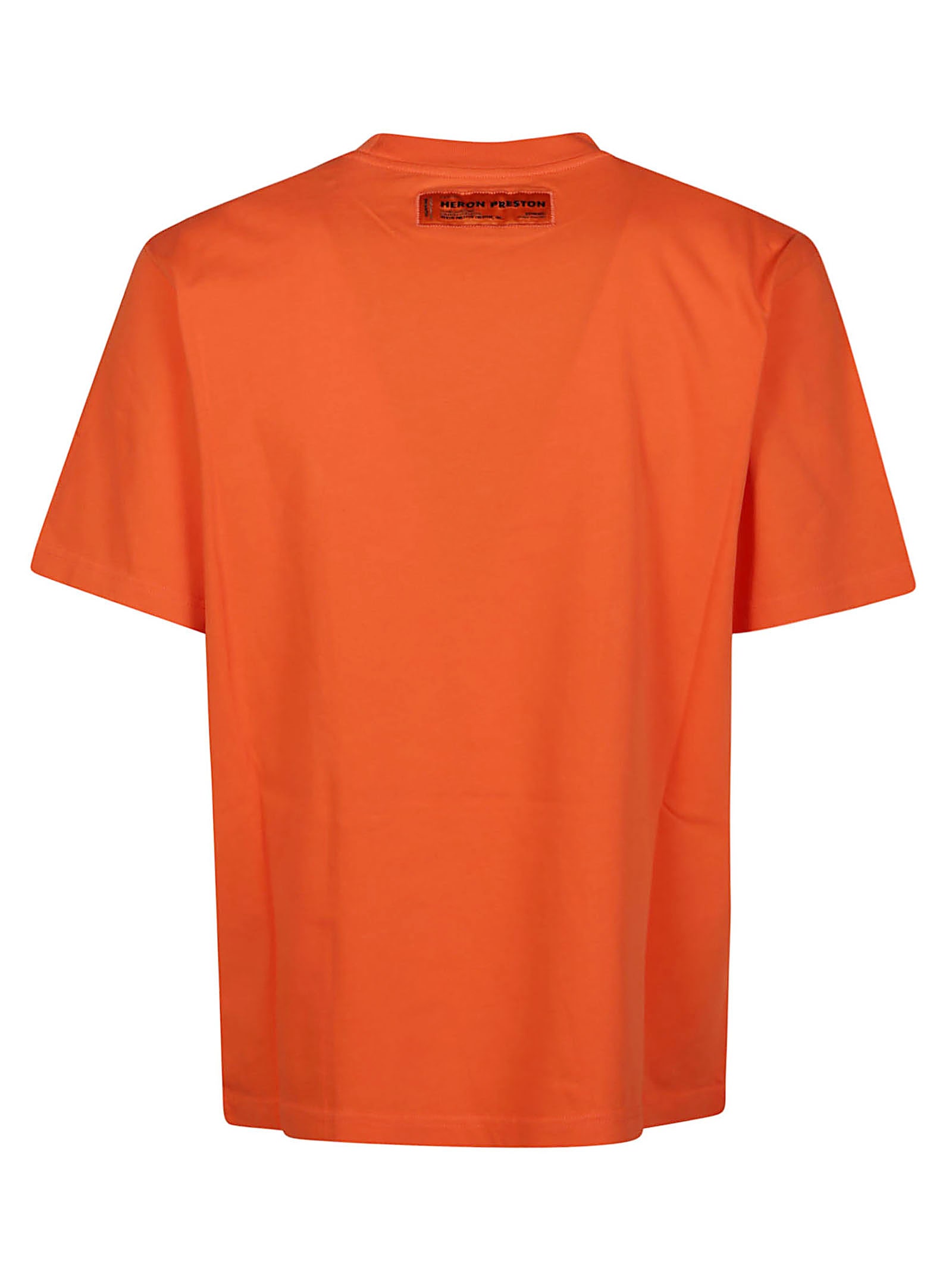 Shop Heron Preston Hpny Embroidery T-shirt In Orange White