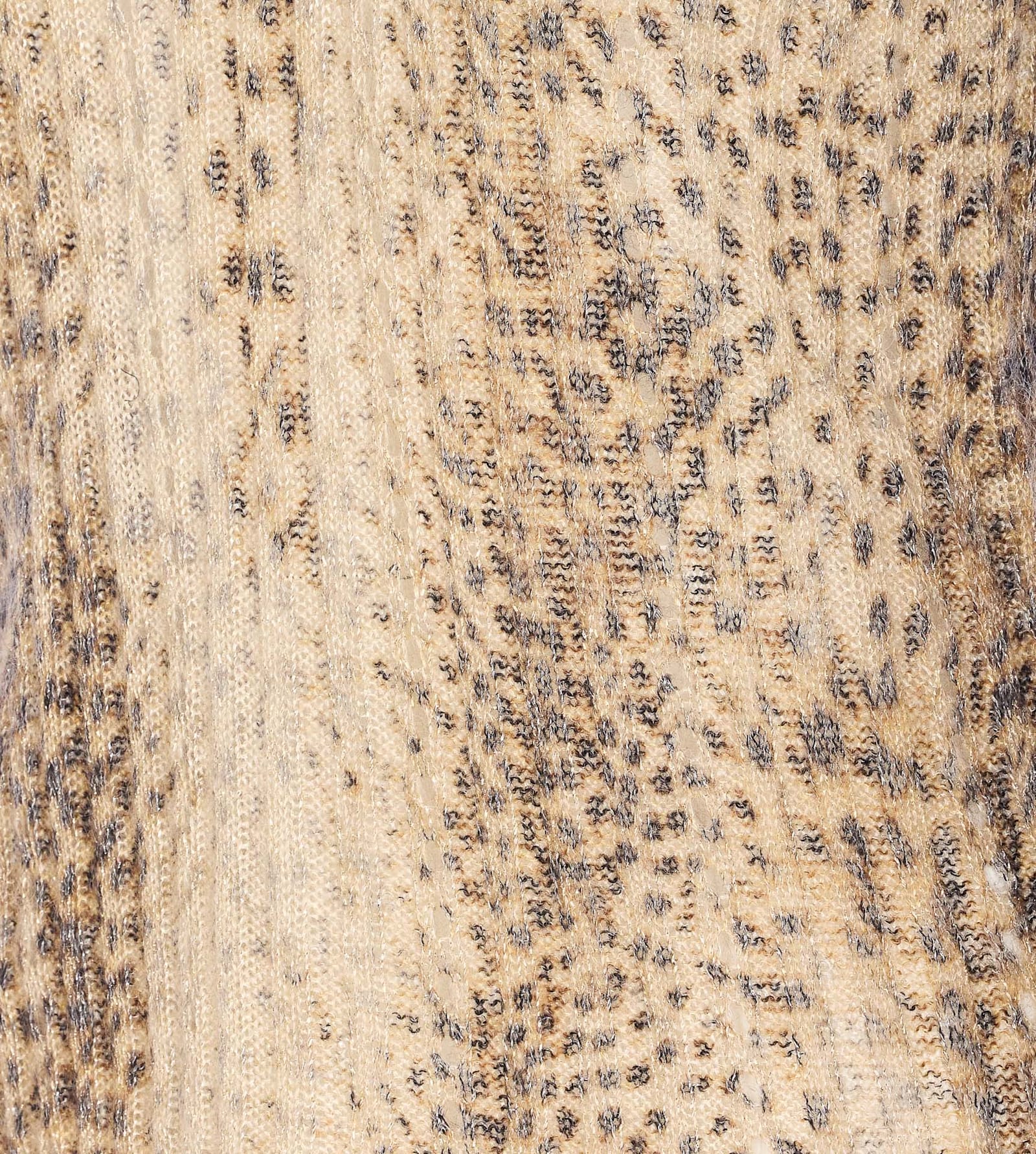 Twinset Twin-set Turtle Neck Sweater Print In Brown