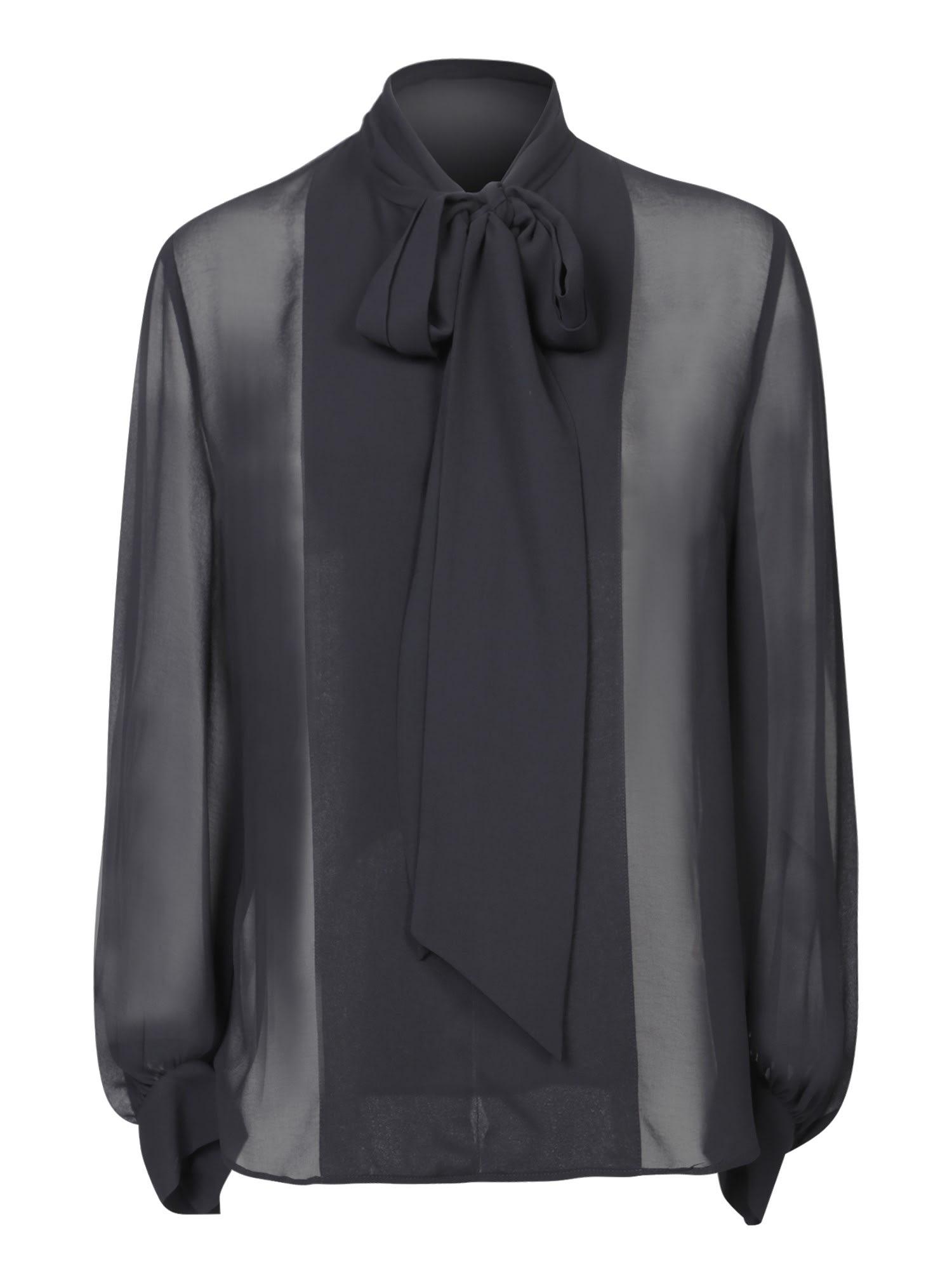 Shop P.a.r.o.s.h Black Georgette Blouse