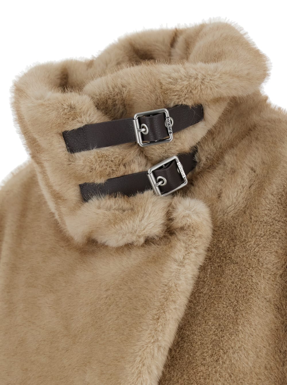 Pinko Comodino Cappa Similpelliccia In Sand